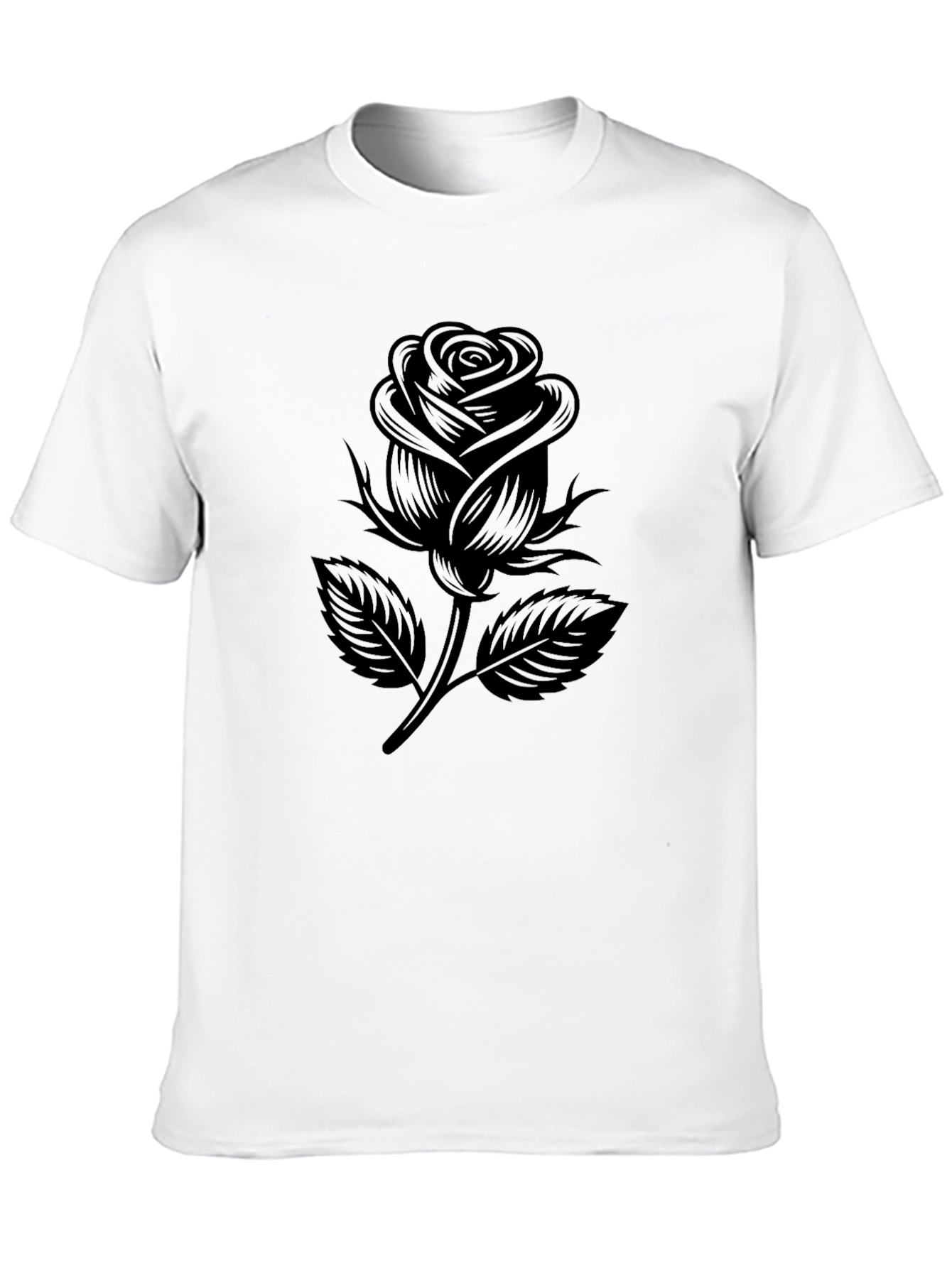 Black Black Rose Graphic T-Shirt view 10