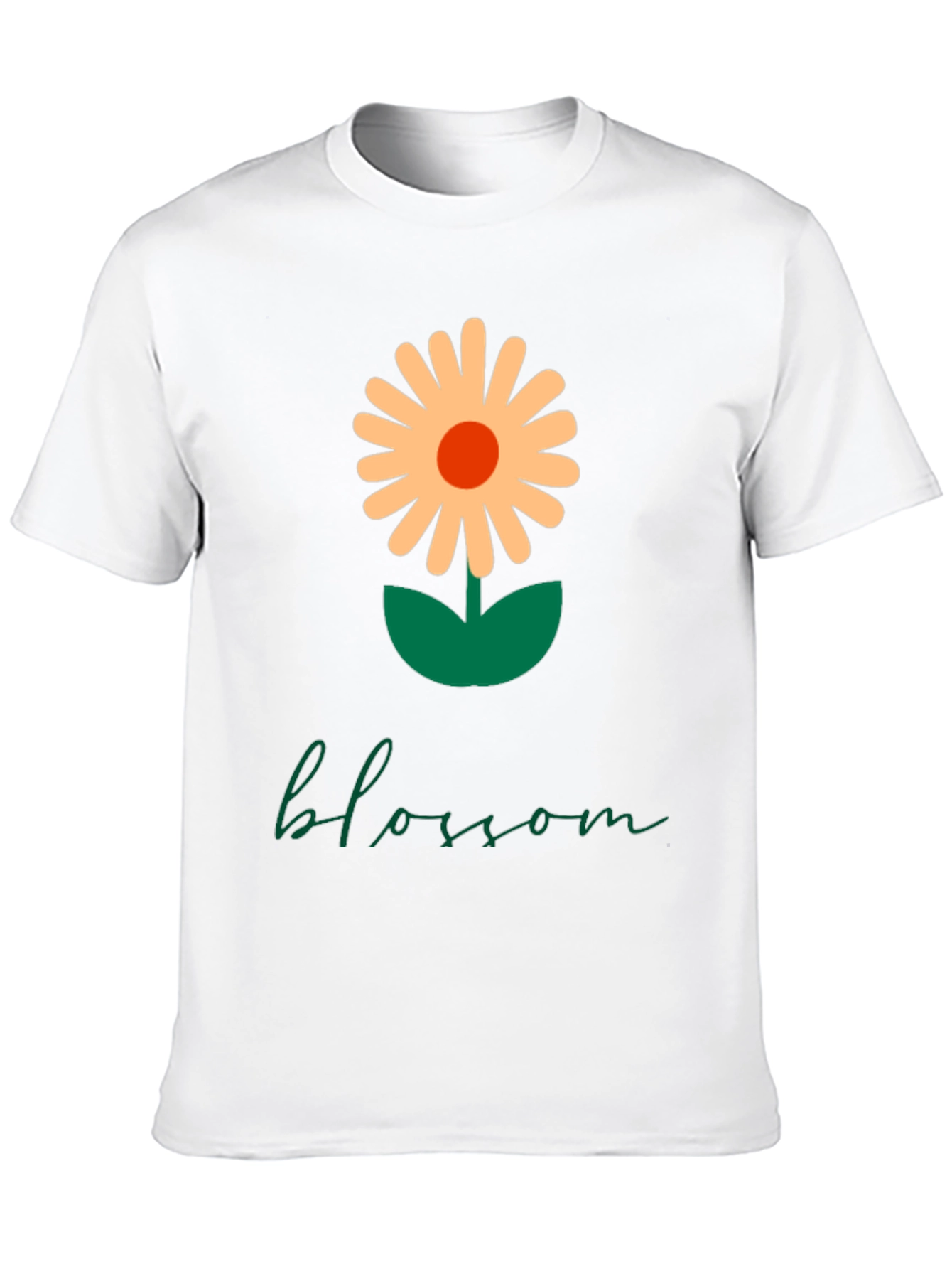 Black Blossom Graphic Tee - Modern Flower Design view 10