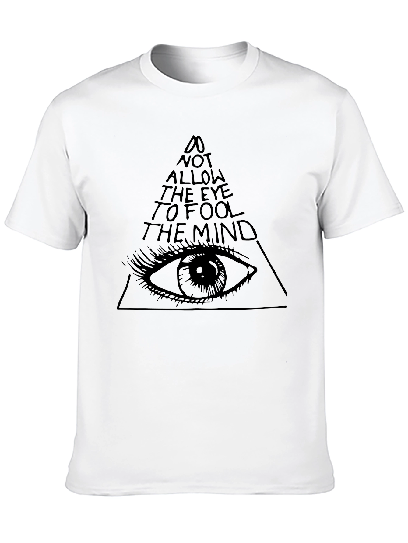 Black Eye & Pyramid Graphic Tee - Black T-Shirt view 10