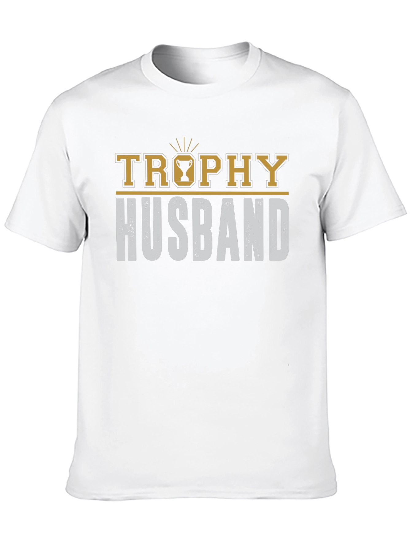 Black Trophy Husband Graphic Tee - Funny Husband Gift view 10