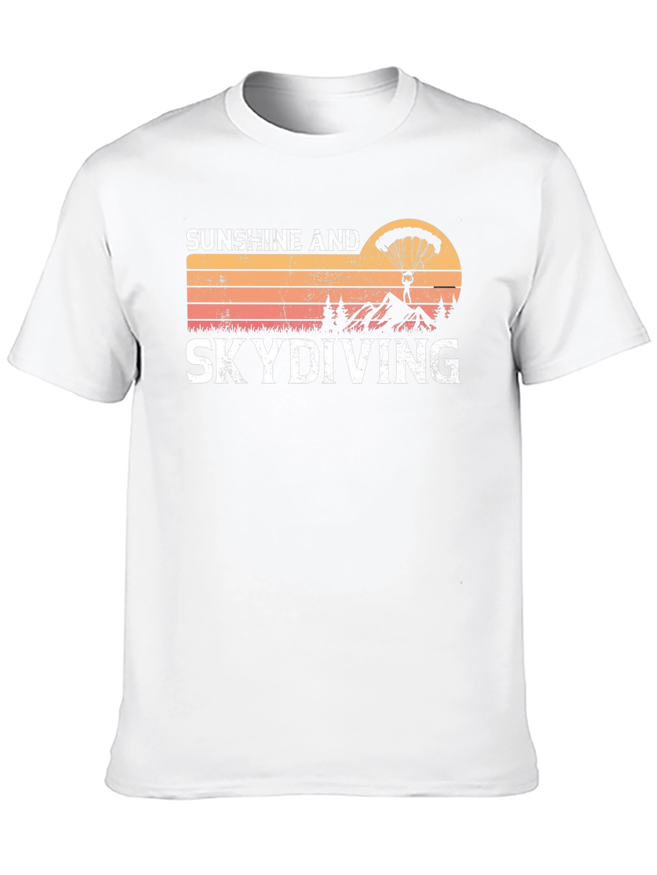 Black Sunshine & Skydiving Graphic Tee view 10