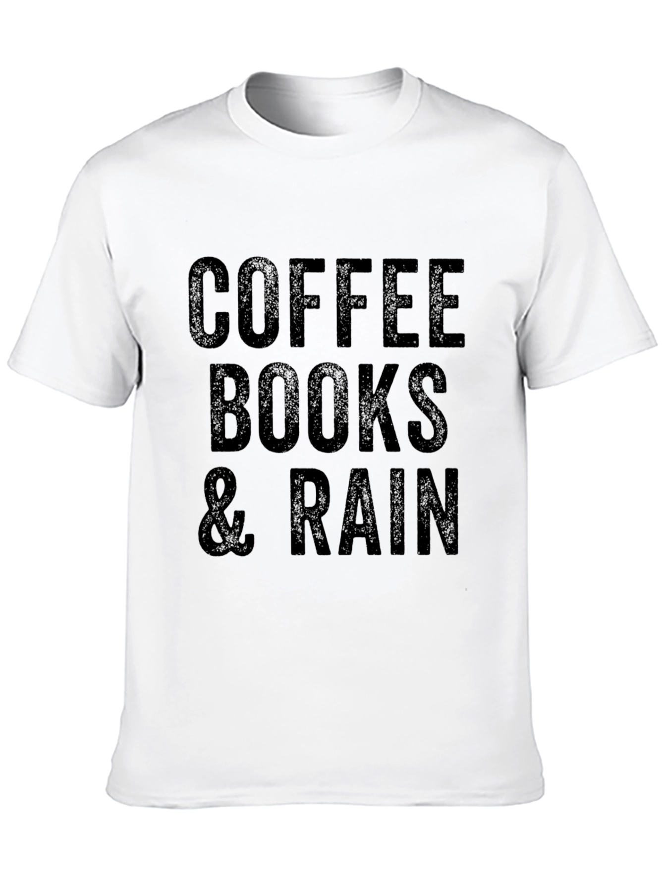 Black Coffee Books & Rain Graphic Tee view 10