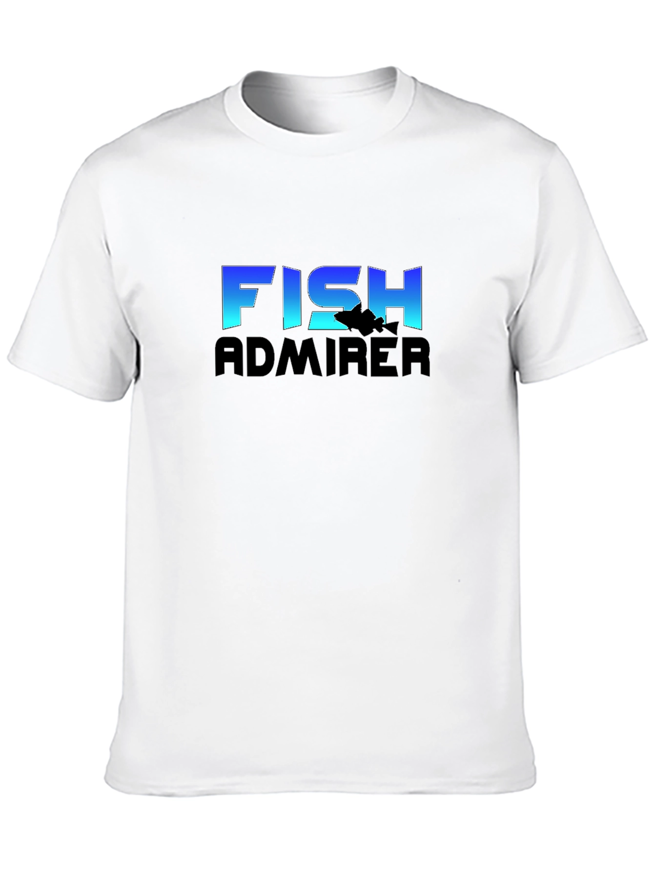 Black Fish Admirer Graphic Tee - Black Cotton Blend T-Shirt view 10
