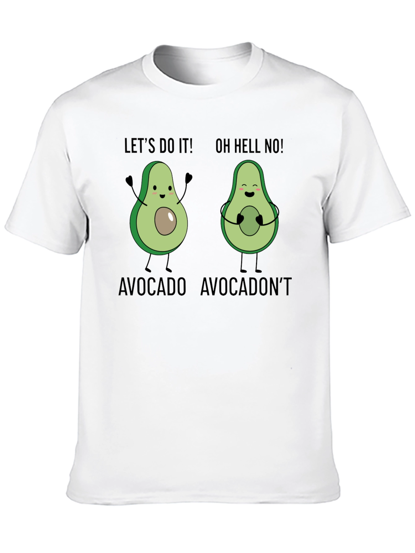 Black Avocado Humor Tee - Let's Do It! T-Shirt view 10
