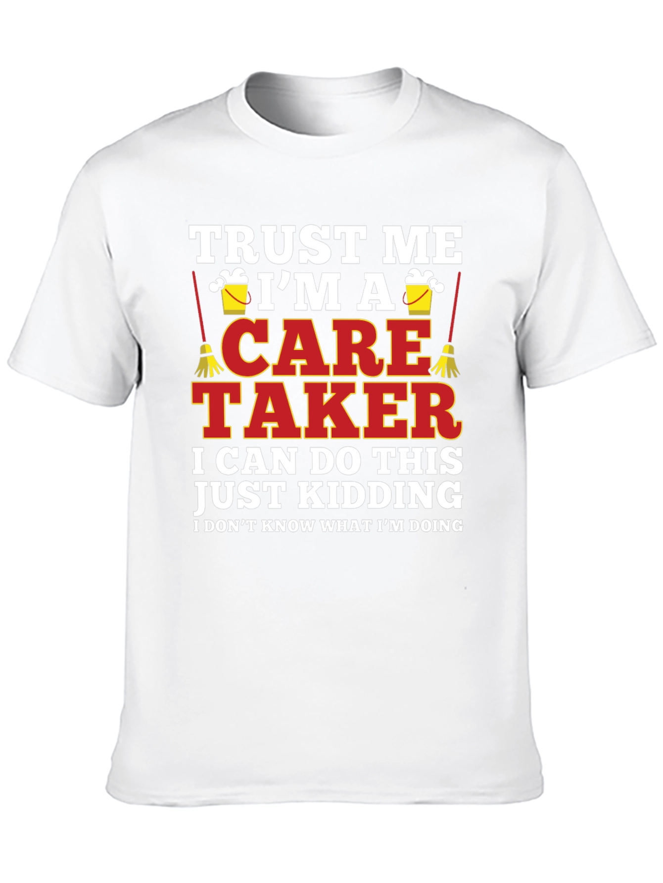 Black Funny Caretaker T-Shirt - Trust Me I'm A Caretaker view 10
