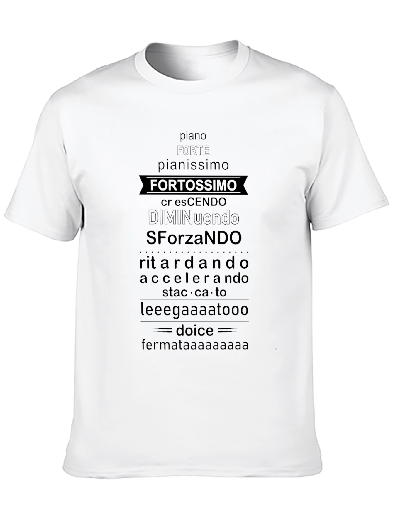Black Music Terms Graphic T-Shirt view 10