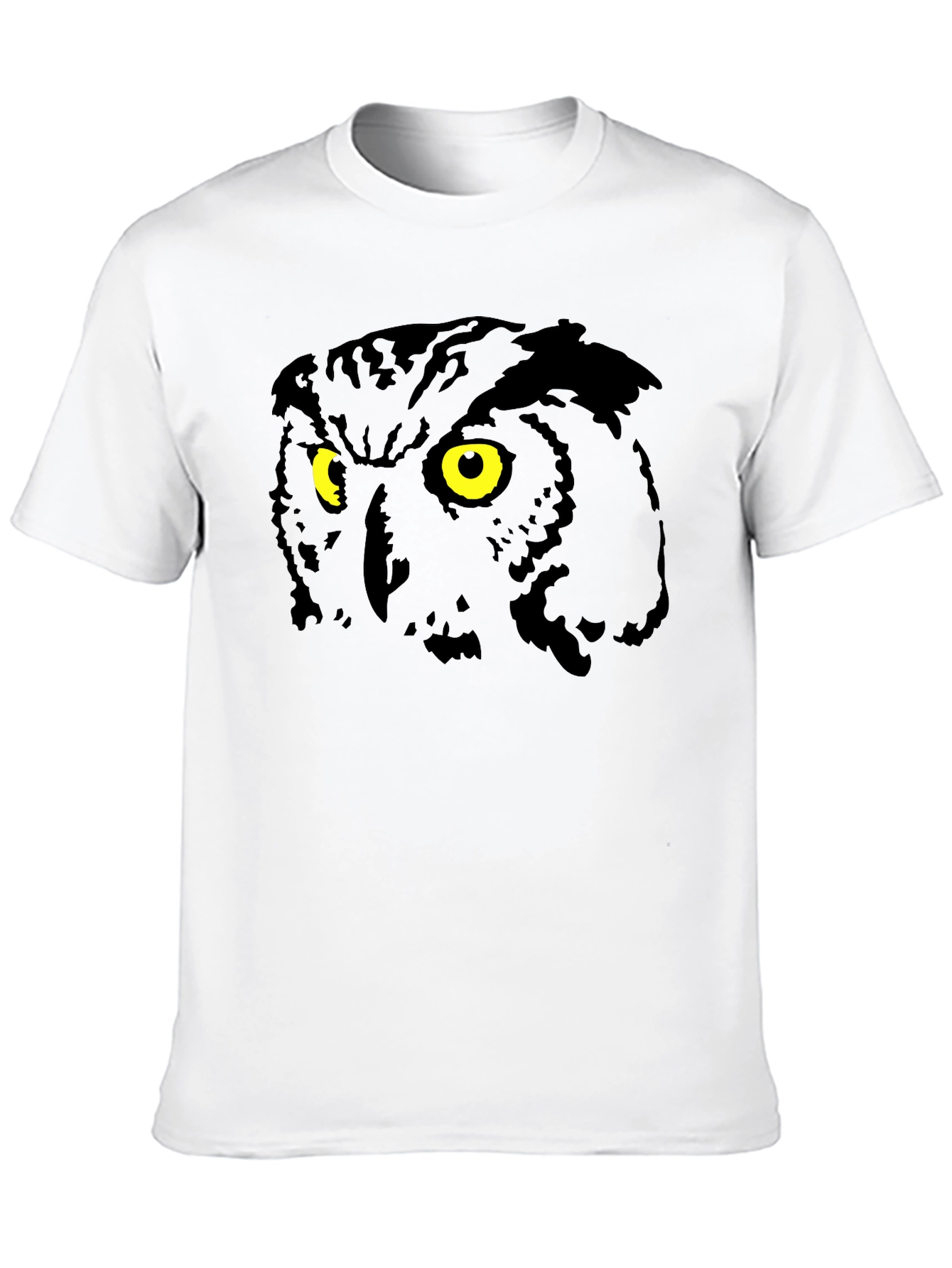 Black Owl Eyes Graphic Black T-Shirt view 10