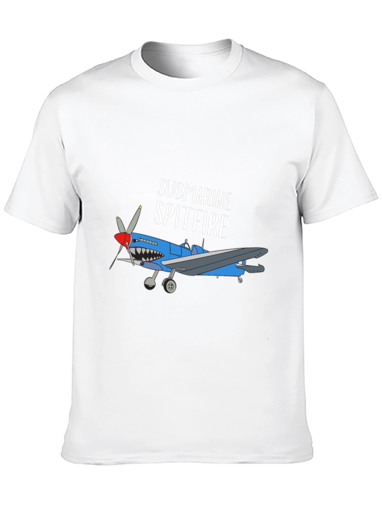 Black Submarine Spitfire Graphic Tee - Black Cotton Blend view 10