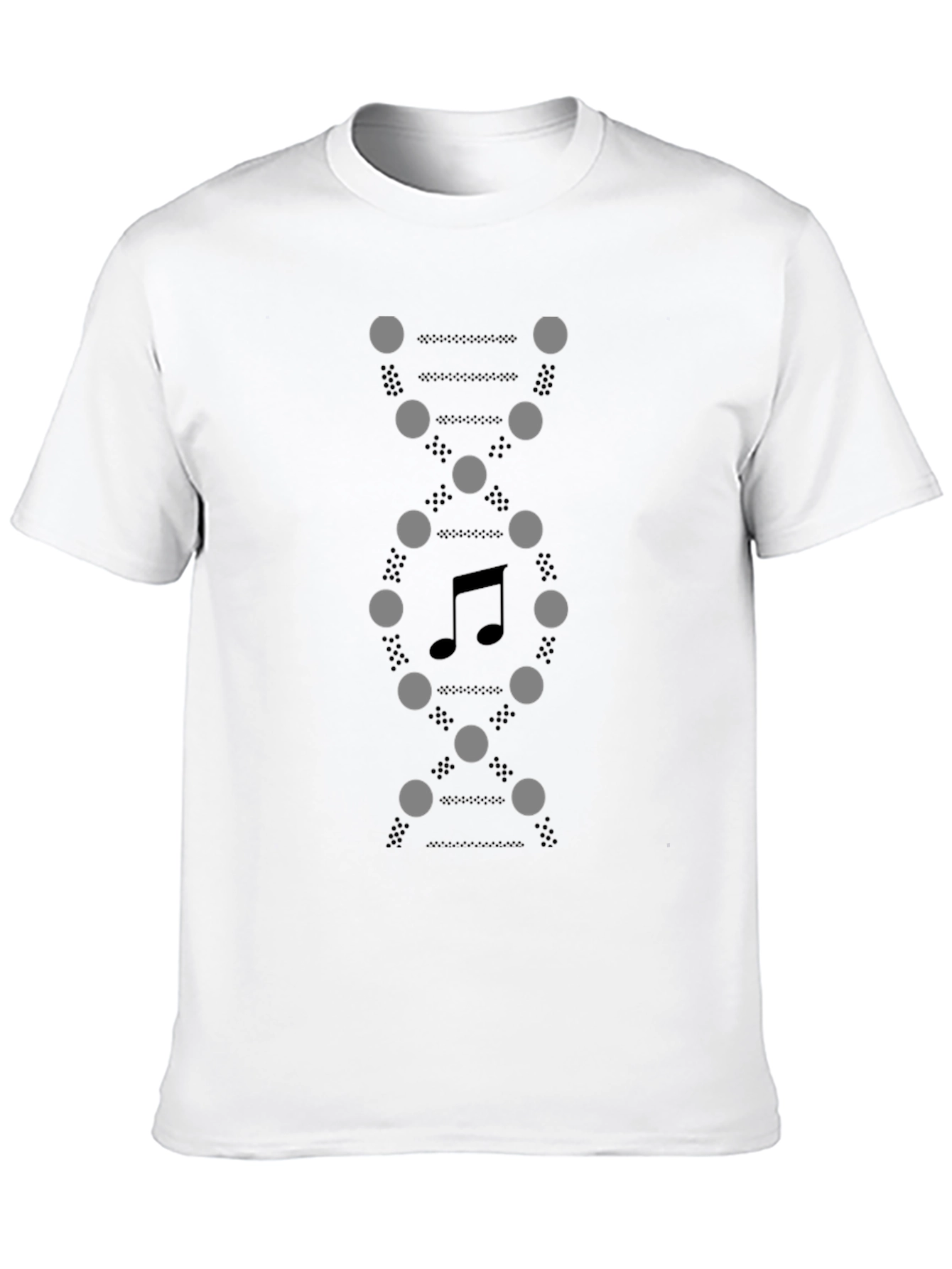 Black Musical DNA T-Shirt - Black Graphic Tee view 10