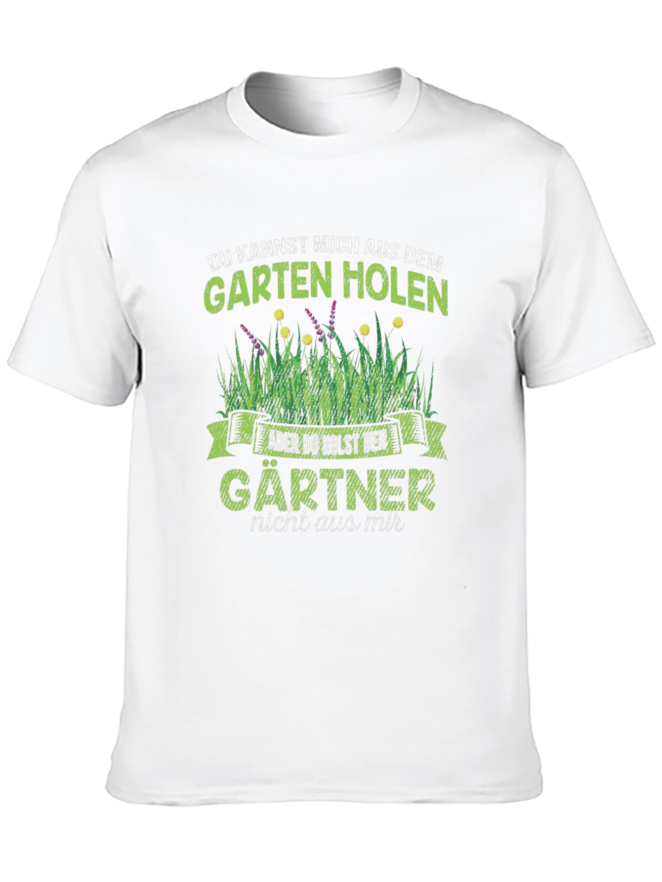 Black Gardener T-Shirt - German Gardening Humor view 10