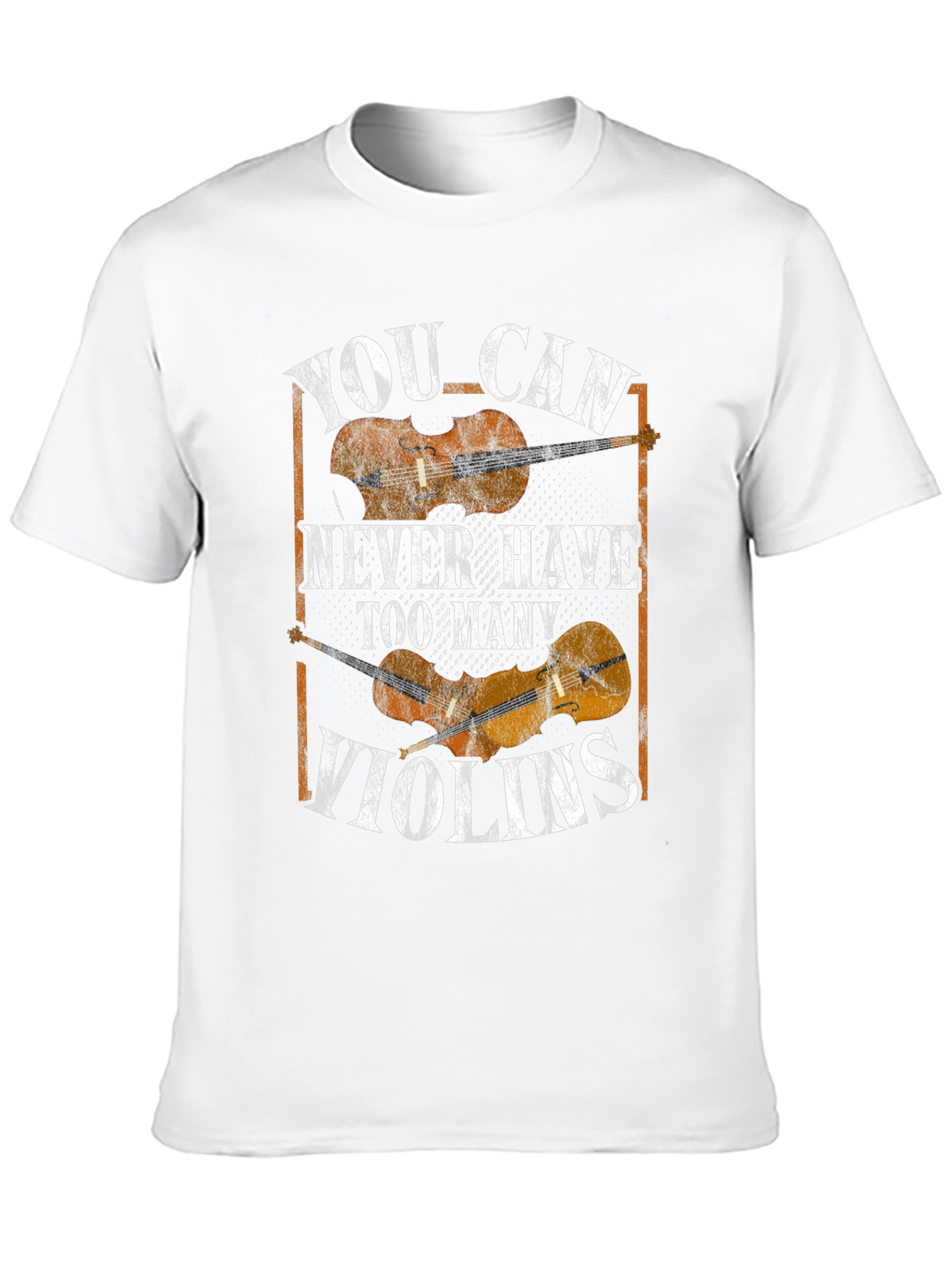 Black You Can Never Have Too Many Violins Graphic T-Shirt view 10