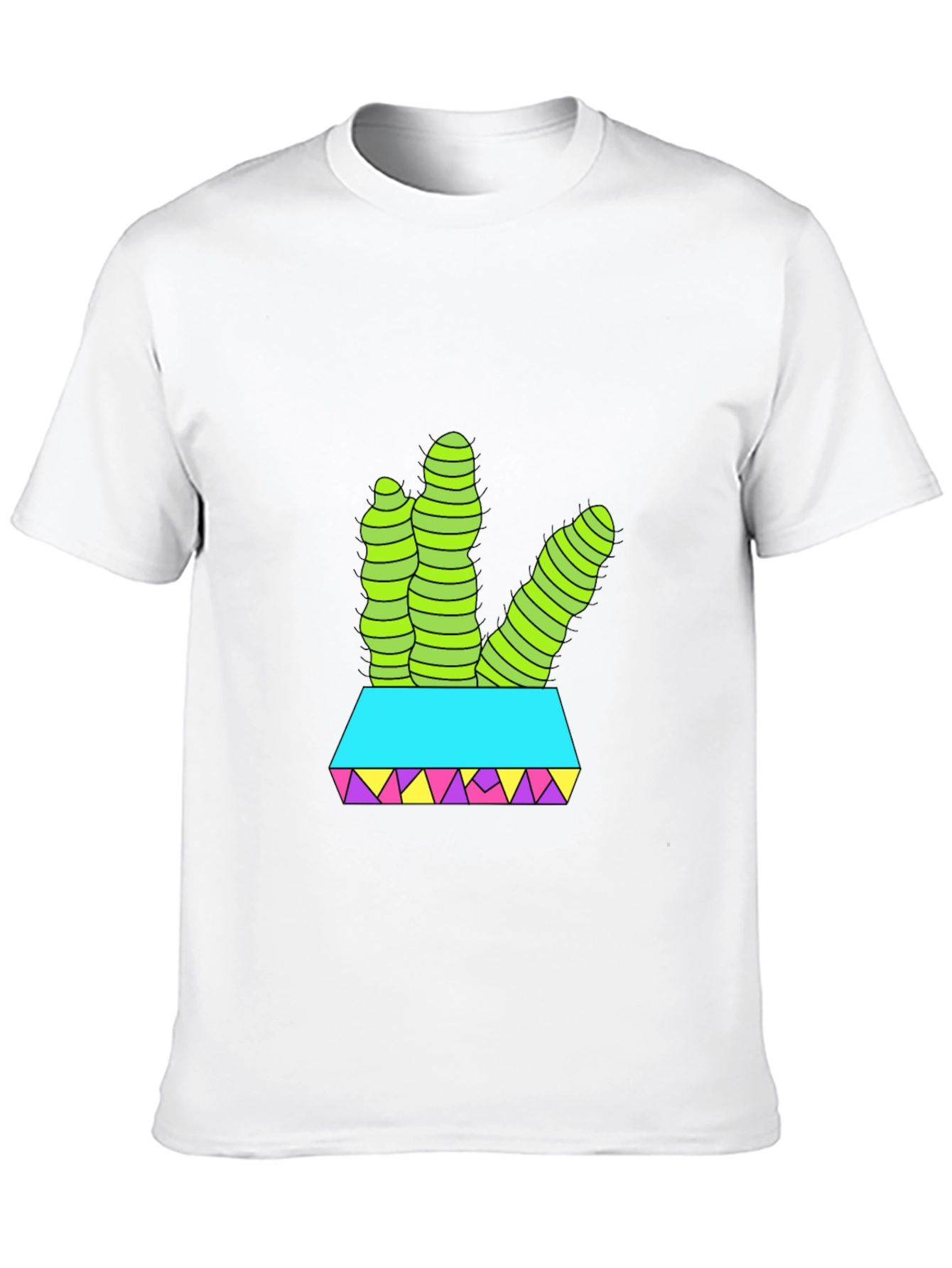 Black Cactus T-Shirt: Funky Desert Style view 10
