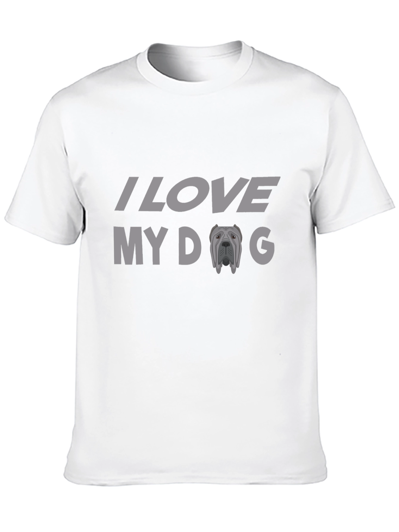 Black I Love My Dog Black T-Shirt view 10