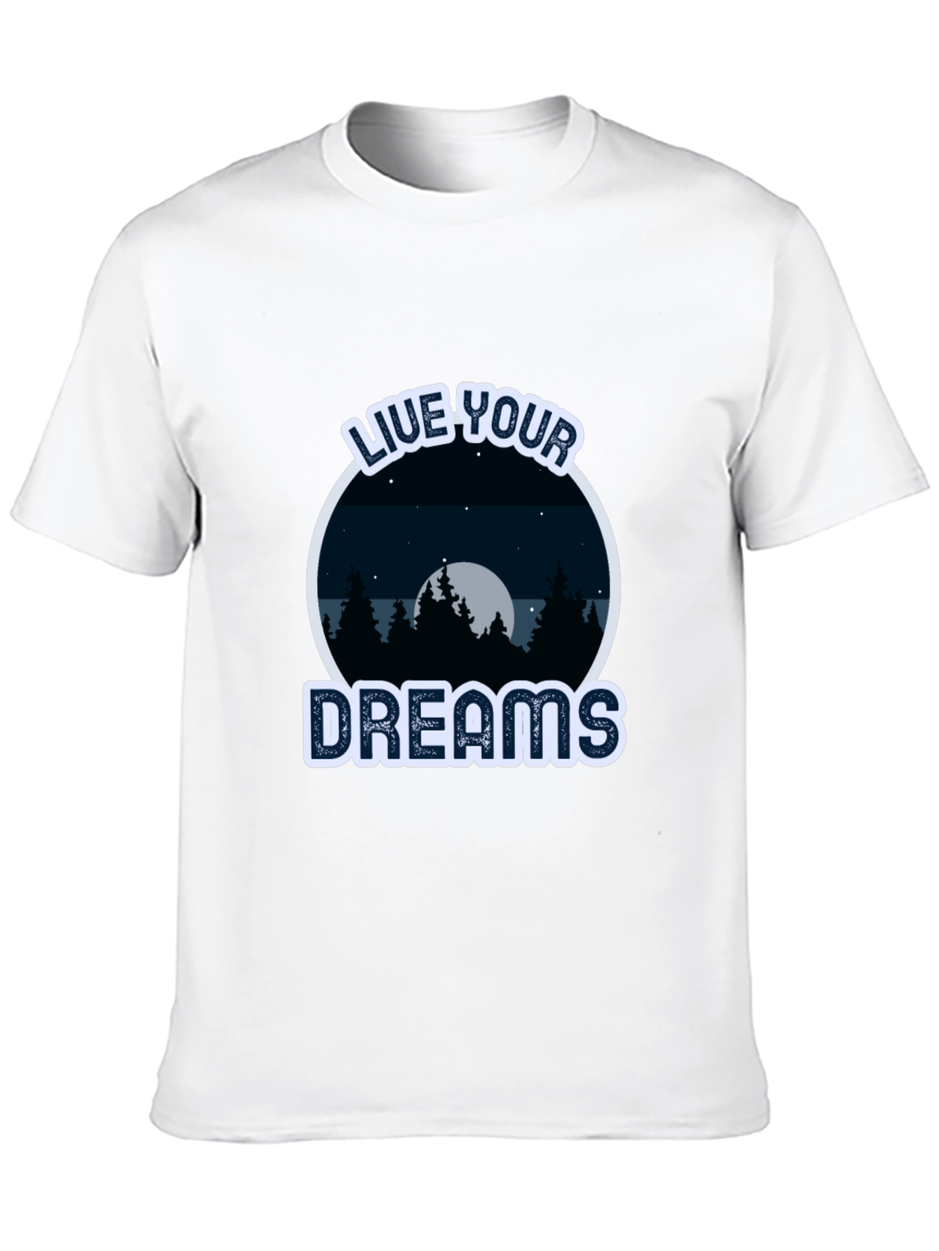 Black Live Your Dreams T-Shirt - Nature Design view 10