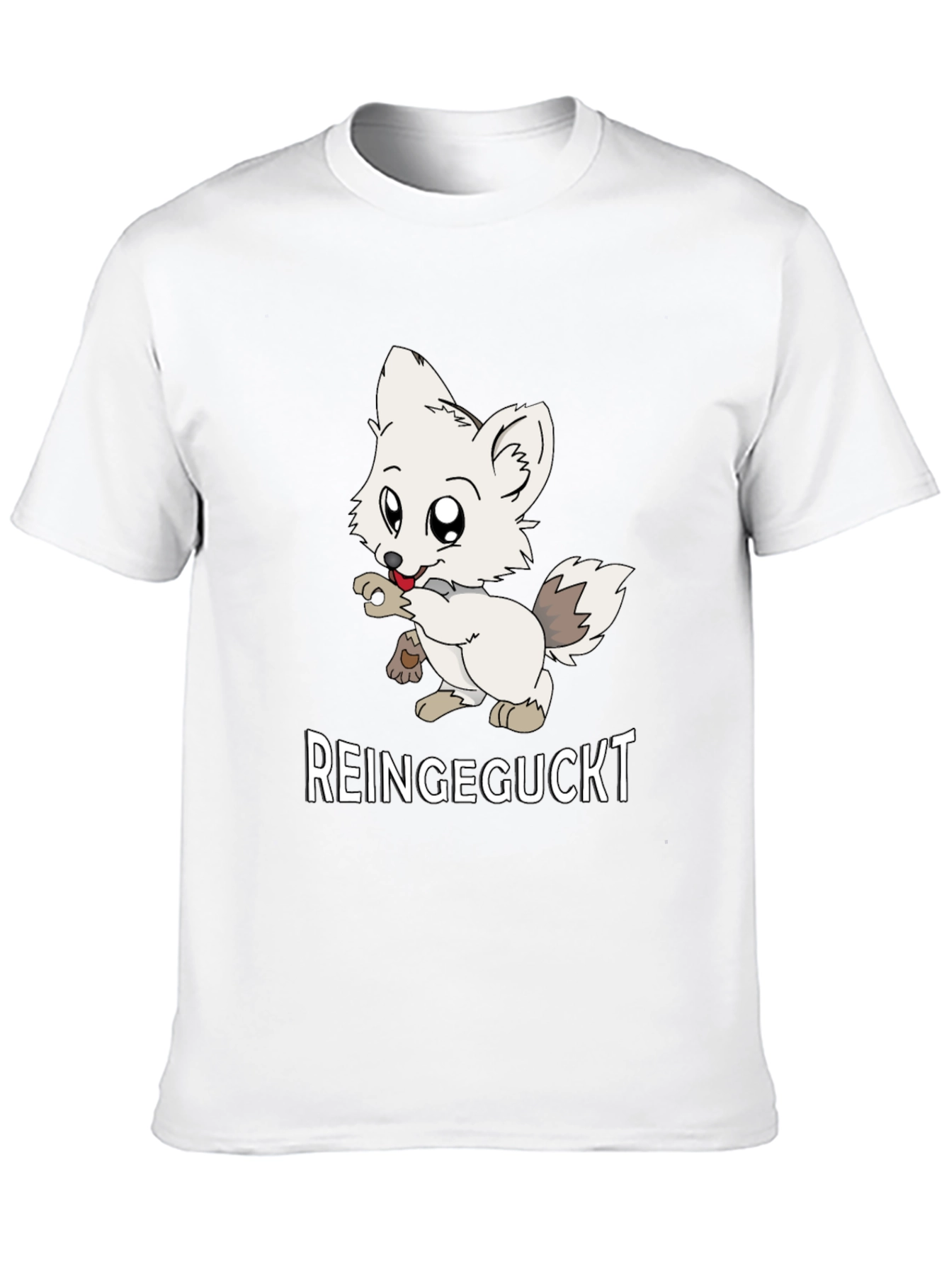 Black Cute Fox Graphic Tee - Reingeguckt Design view 10