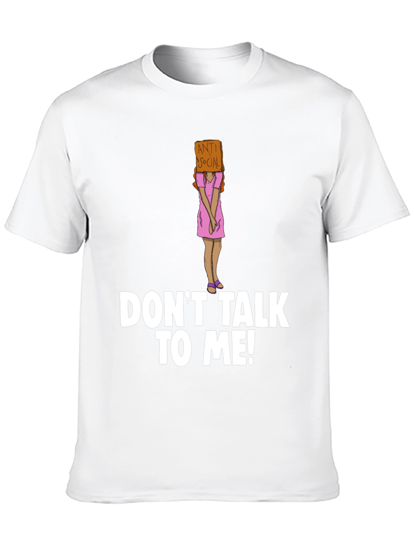 Black Anti-Social T-Shirt - 'Don't Talk To Me!' Novelty Tee view 10