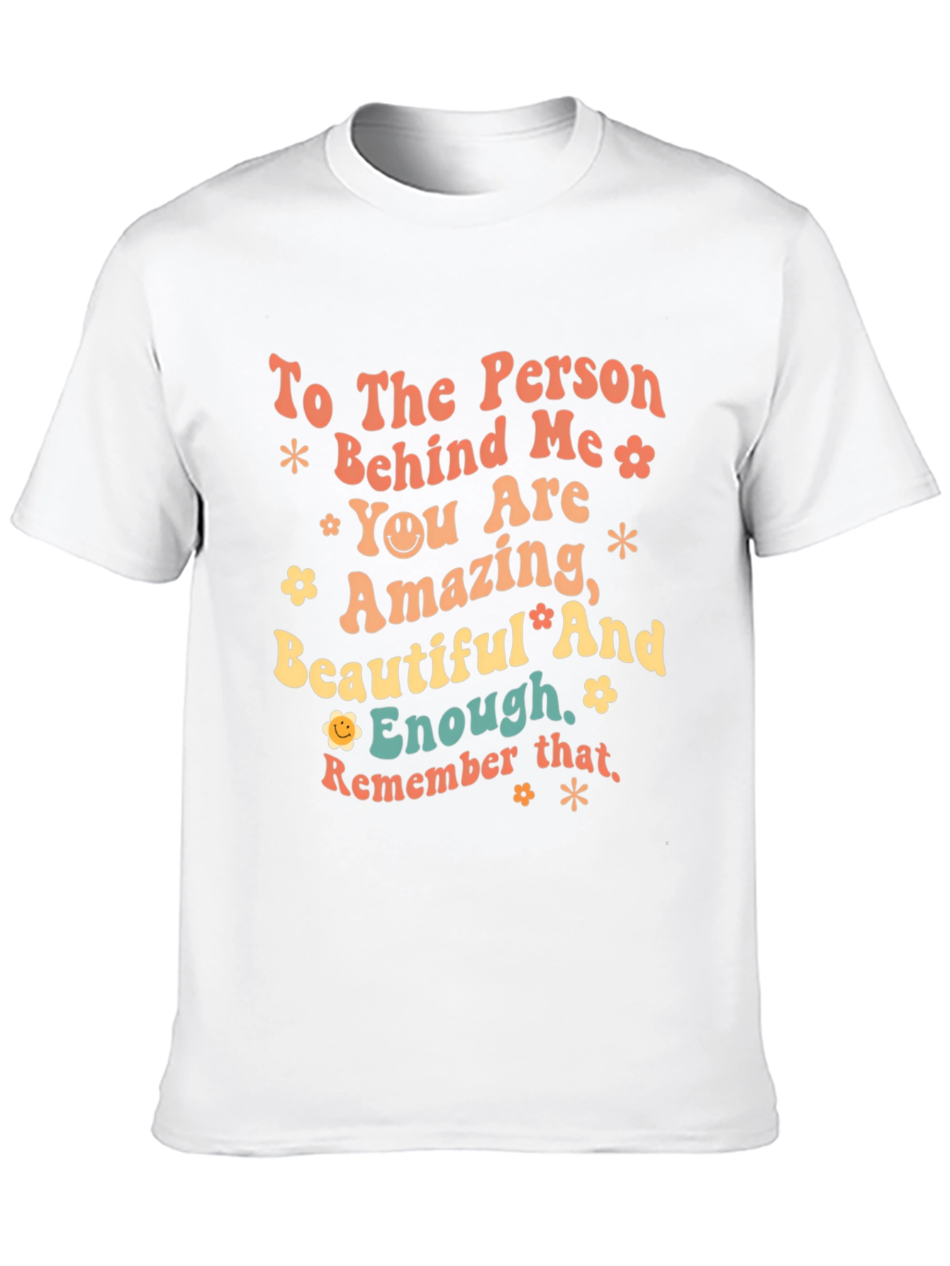 Black Inspirational Graphic T-Shirt - To the Person Behind Me view 10
