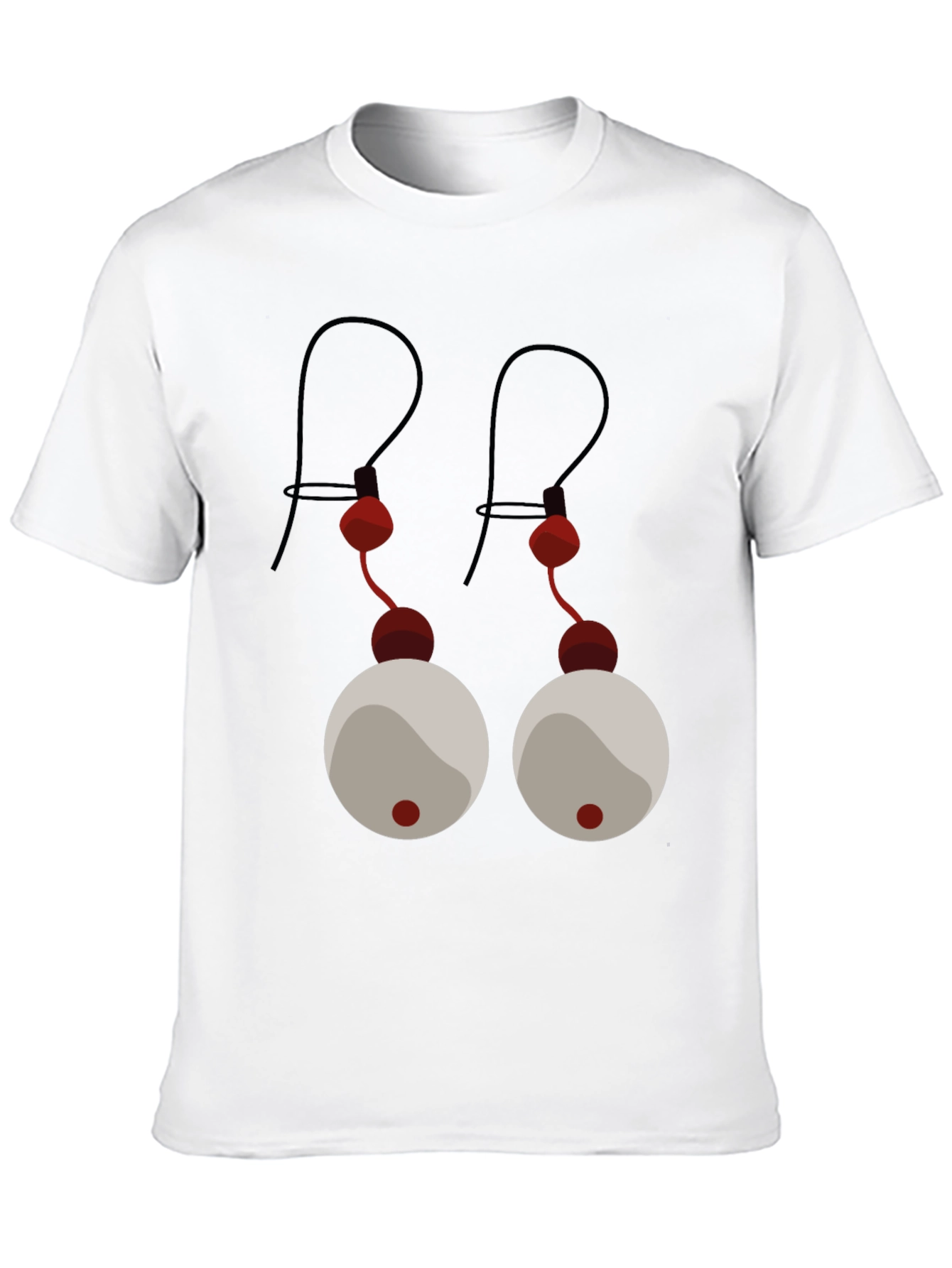 Black Novelty 'Eyes' Graphic T-Shirt - Black Cotton Tee view 10