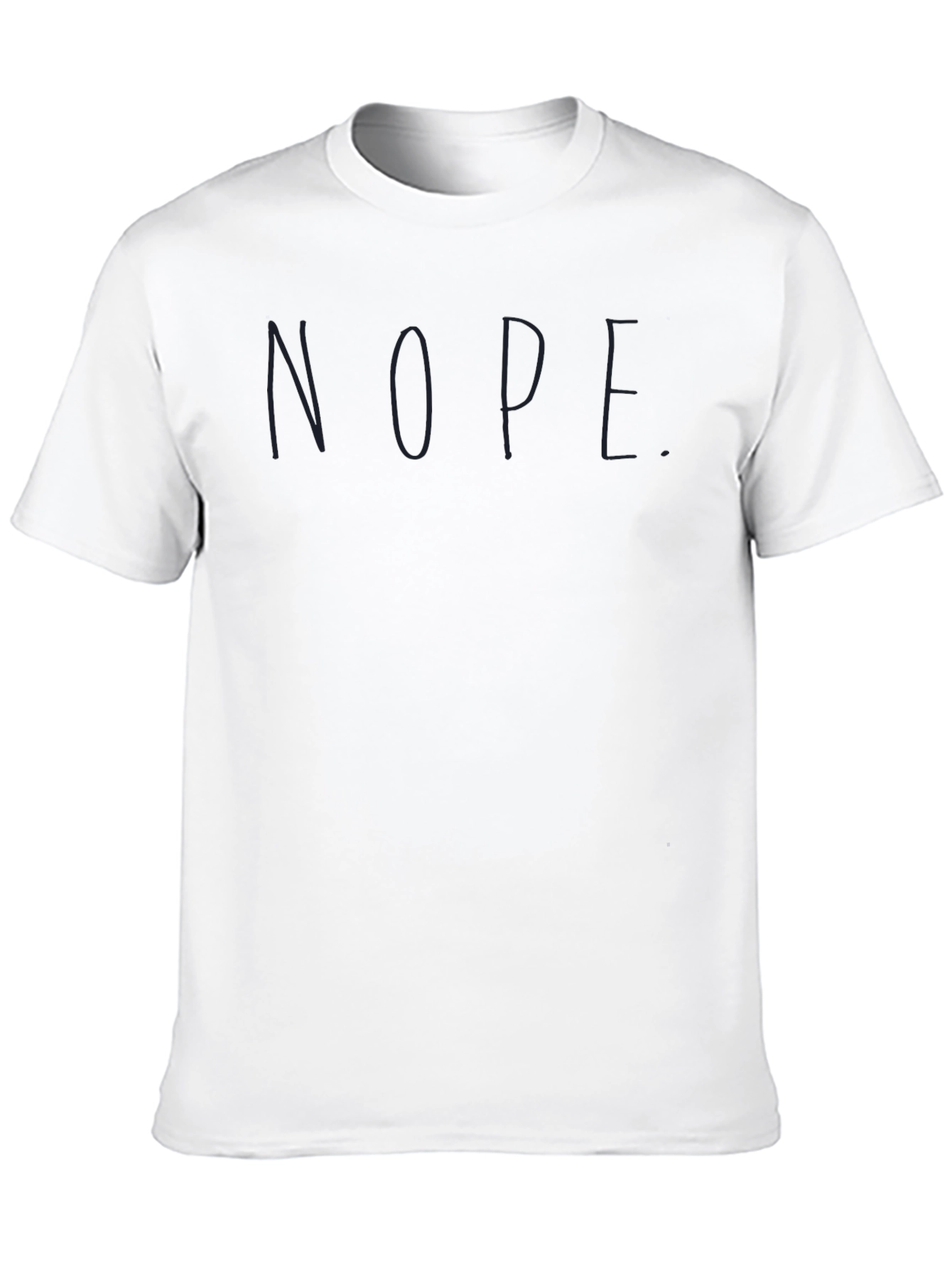 Black Nope Graphic Tee - Comfy Casual T-Shirt view 10