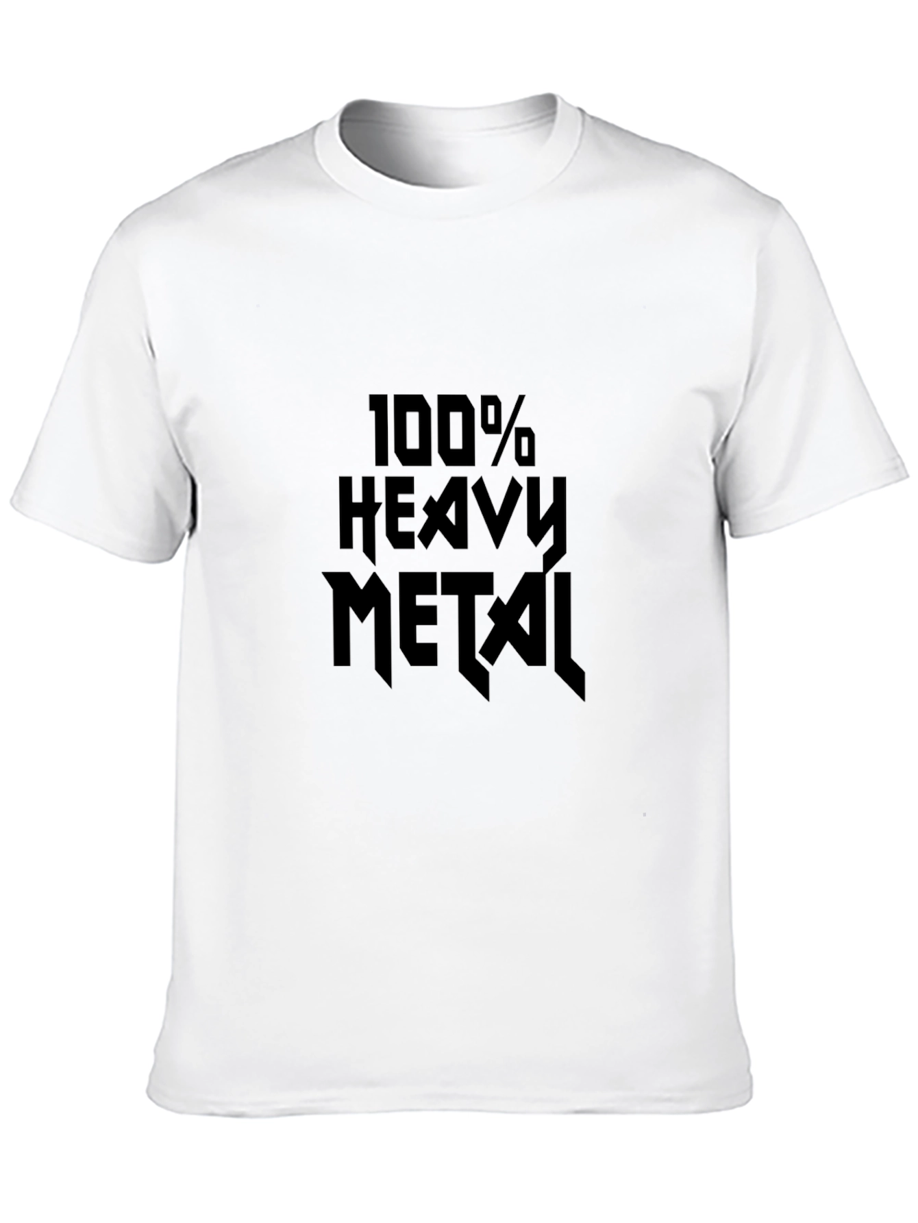 Black 100% Heavy Metal Black Graphic Tee view 10