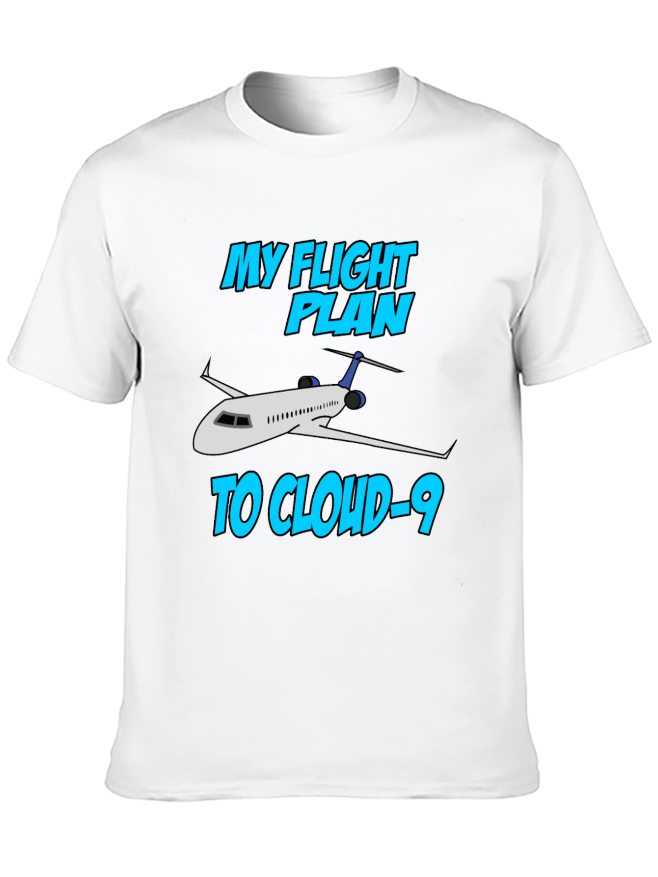 Black Flight Plan to Cloud-9 T-Shirt view 10
