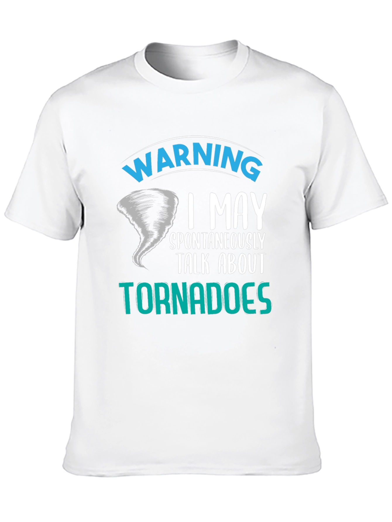 Black Warning Tornadoes Men's T-Shirt view 10