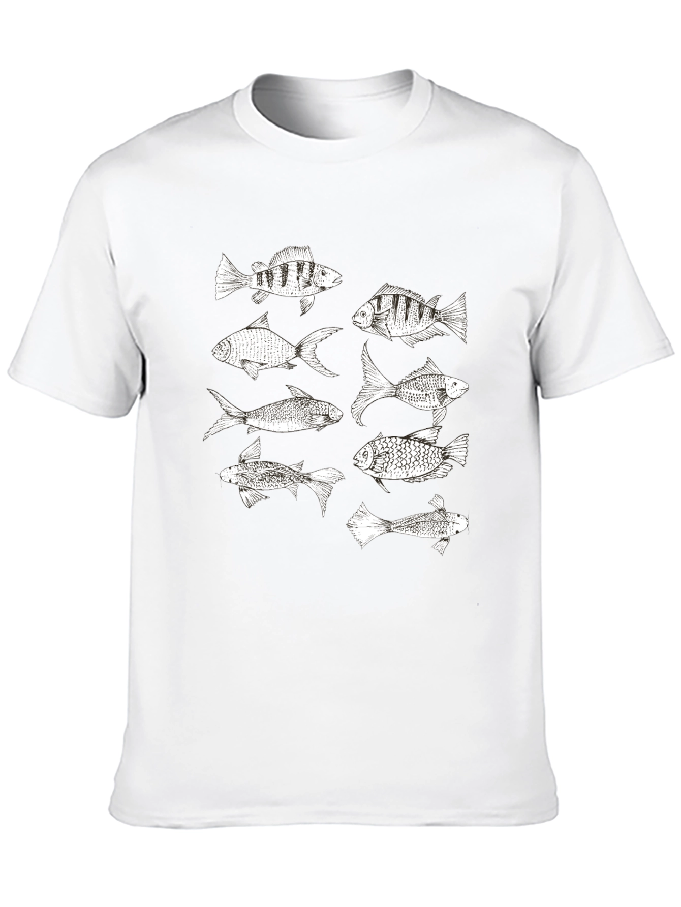 Black Fish Graphic Tee - Black Cotton Blend view 10