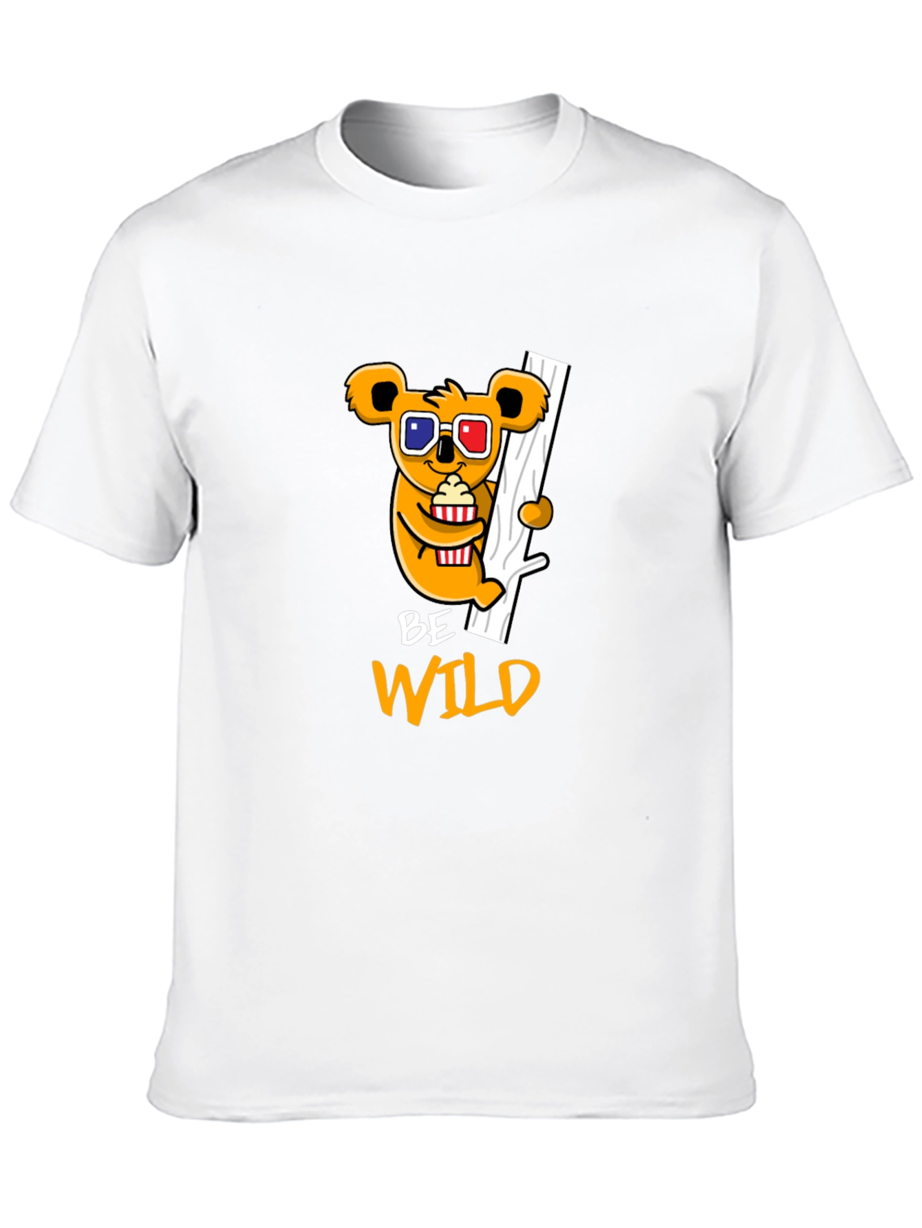 Black Be Wild Graphic Tee - Koala Bear Design view 10