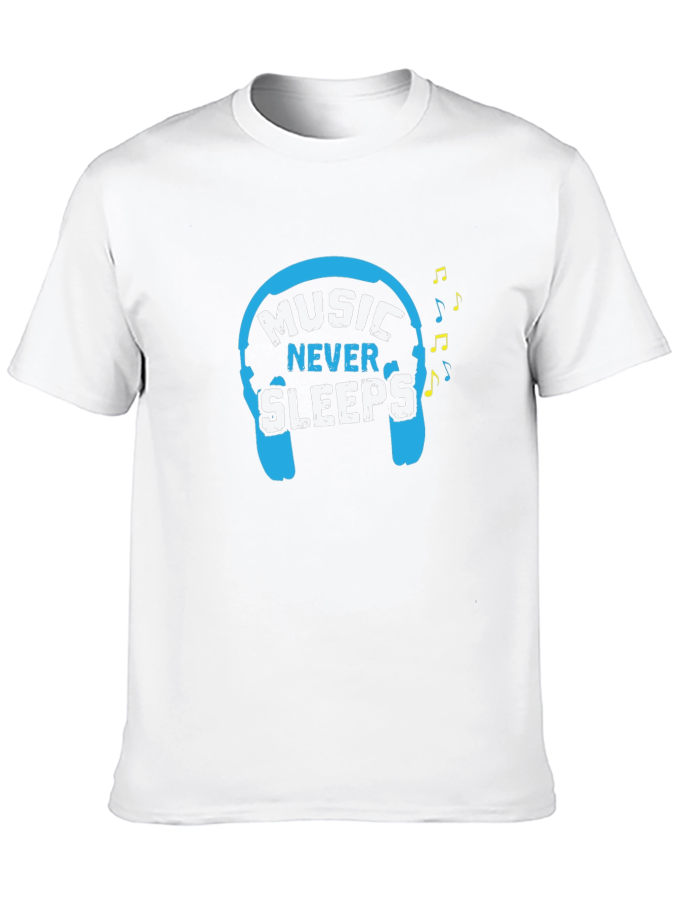 Black Music Never Sleeps Graphic T-Shirt view 10