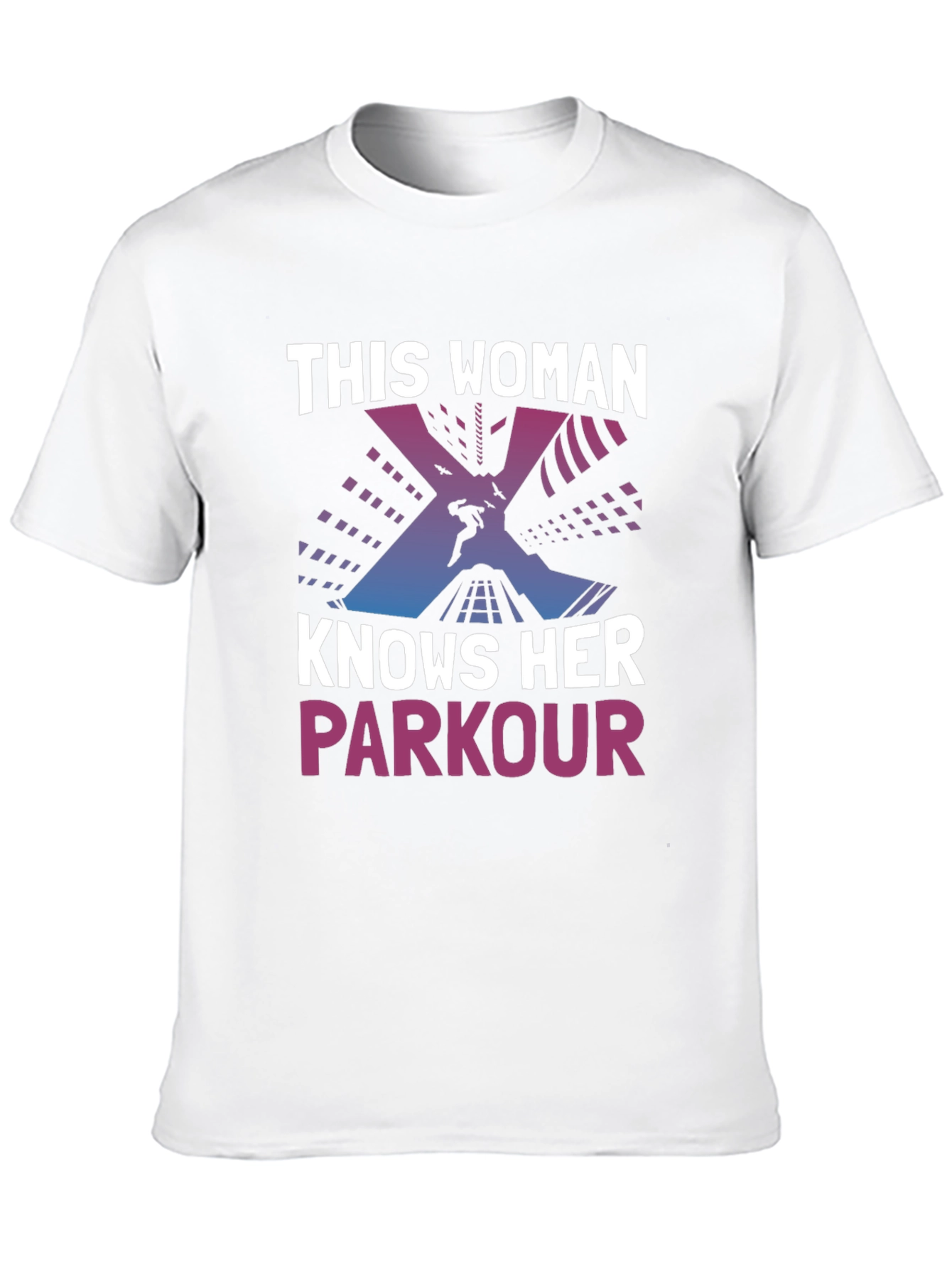 Black Parkour Woman T-Shirt - Urban Athlete Style view 10