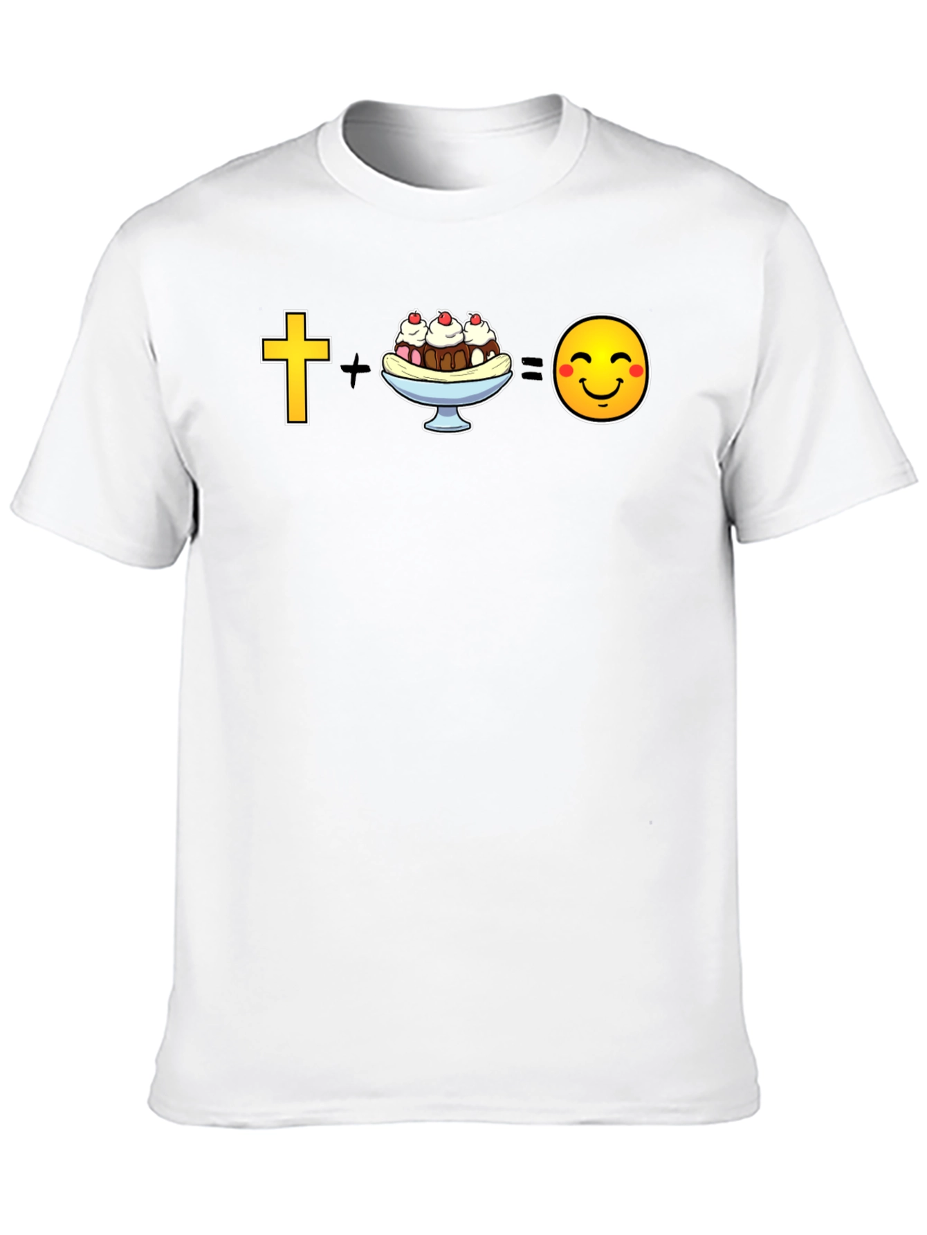 Black Christian Ice Cream = Happy T-Shirt view 10