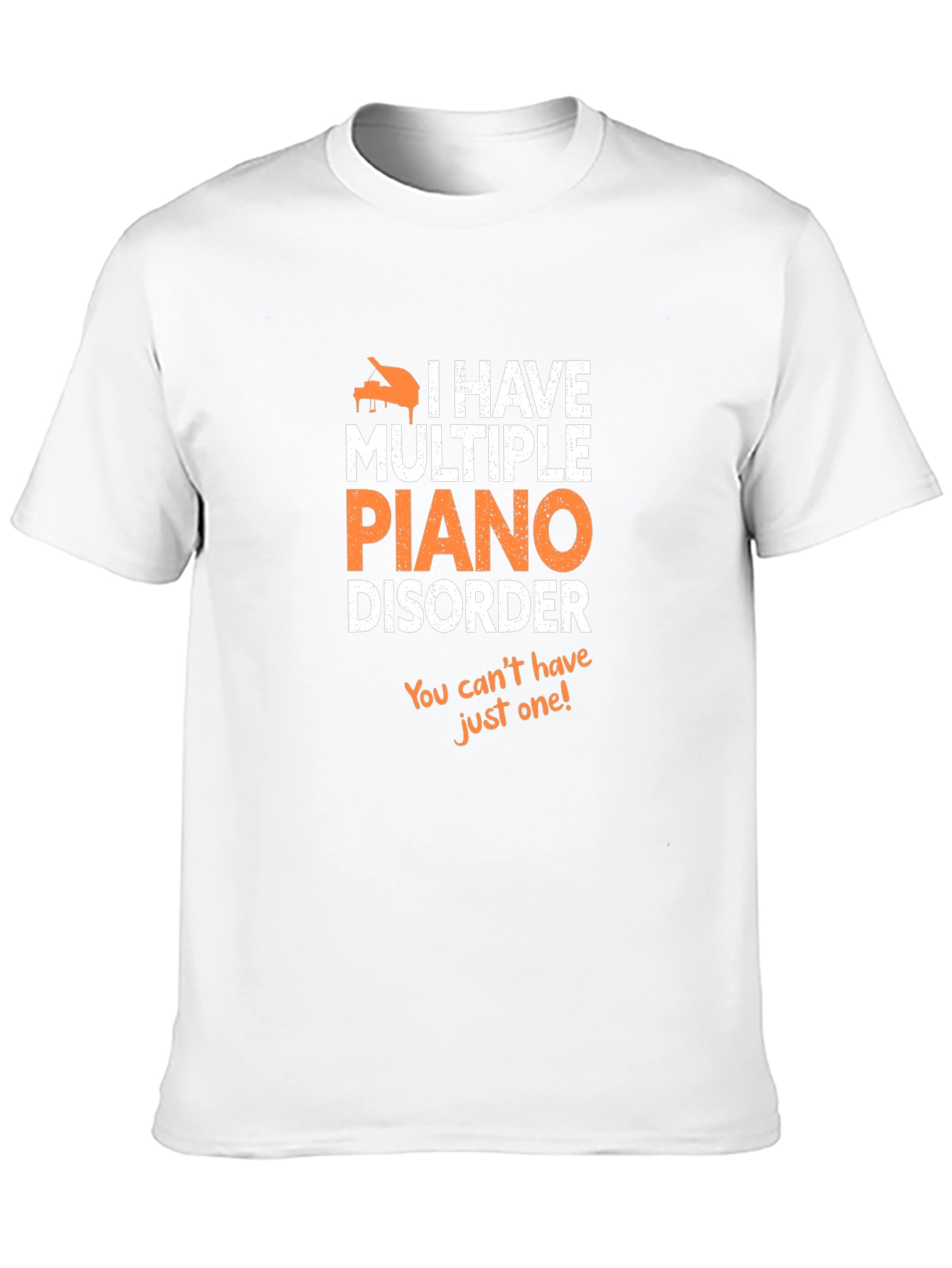 Black Piano Disorder Graphic Tee - Musician Humor view 10