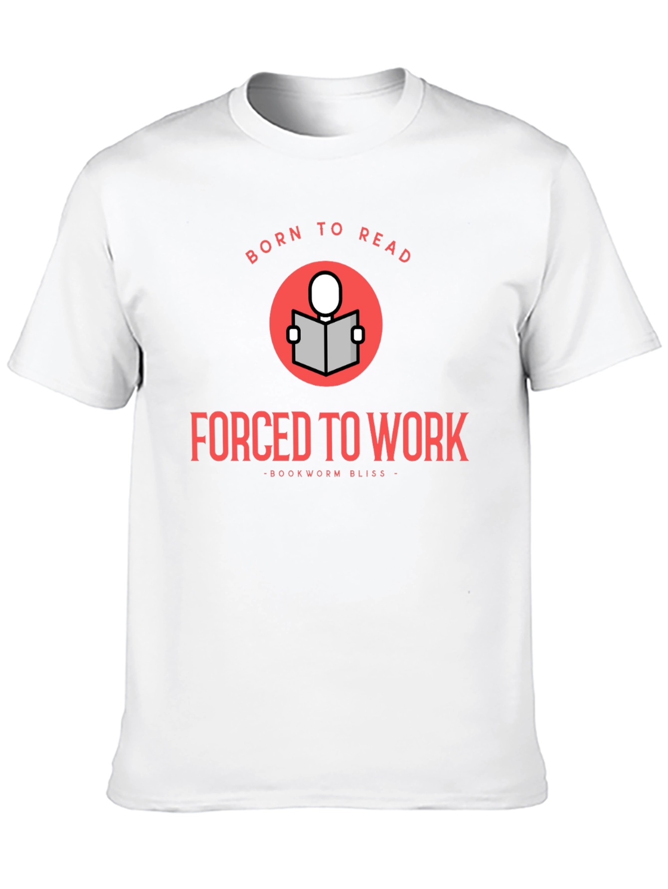 Black Born to Read T-Shirt - Bookworm Bliss Tee view 10