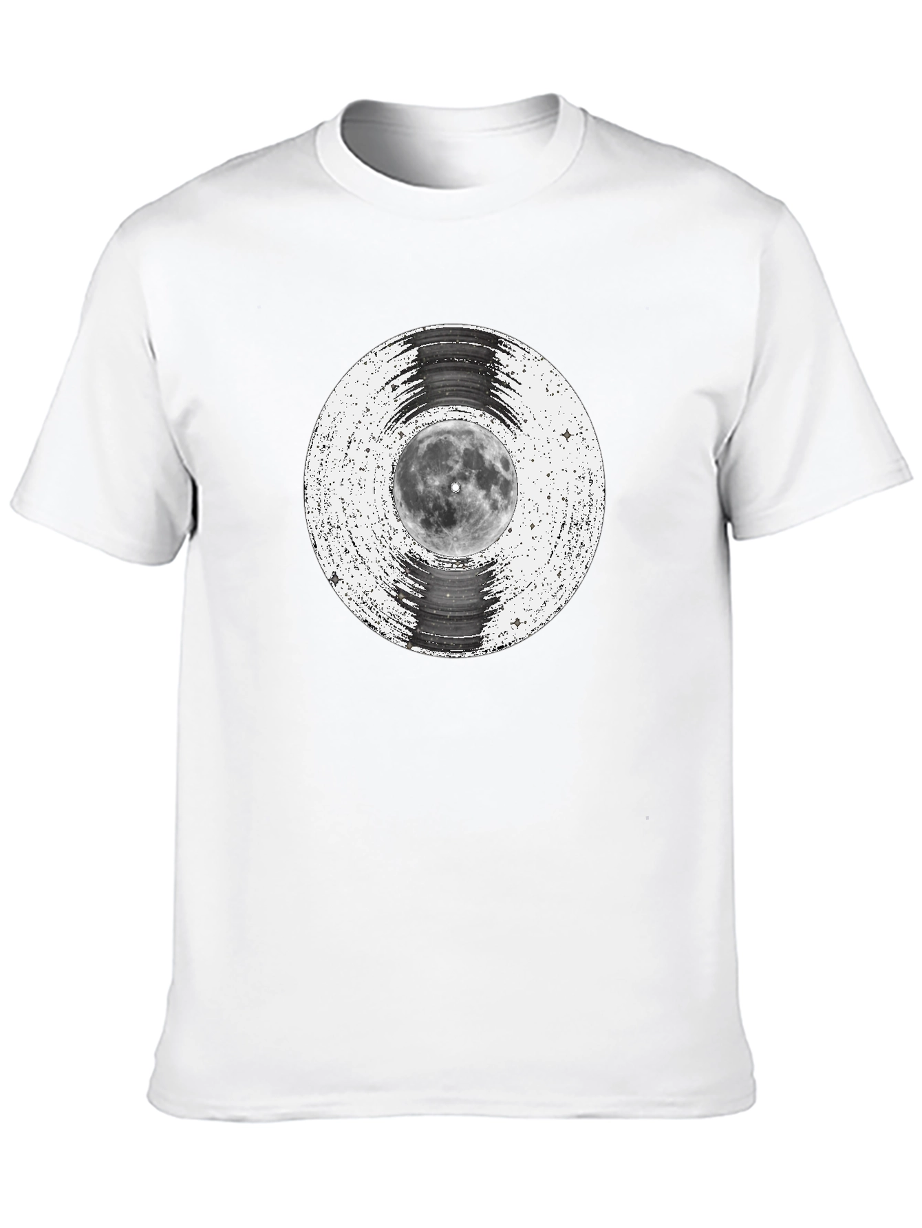 Black Moon Vinyl Record Graphic Tee - Black view 10