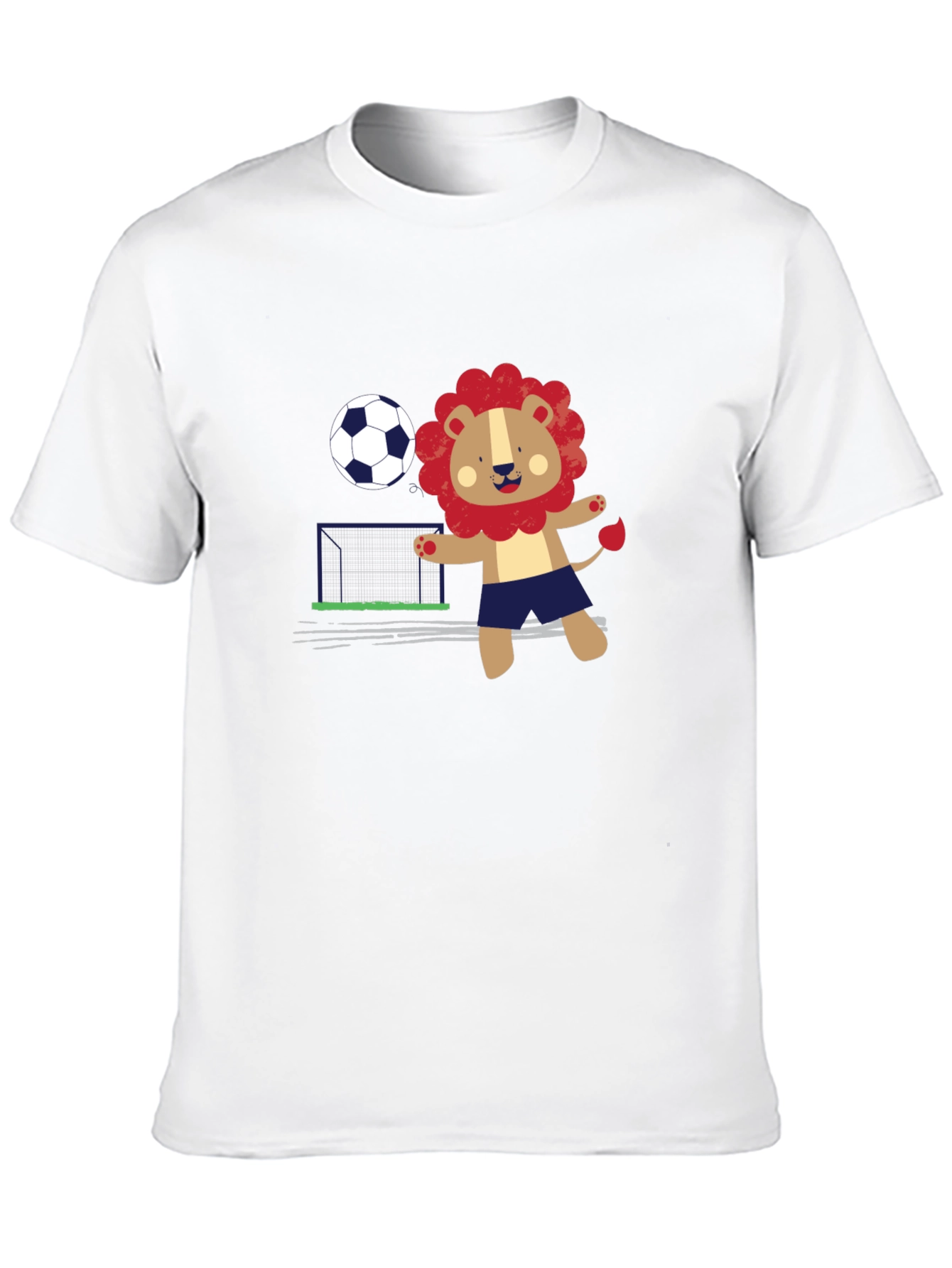 Black Lion Soccer T-Shirt - Fun Graphic Tee view 10