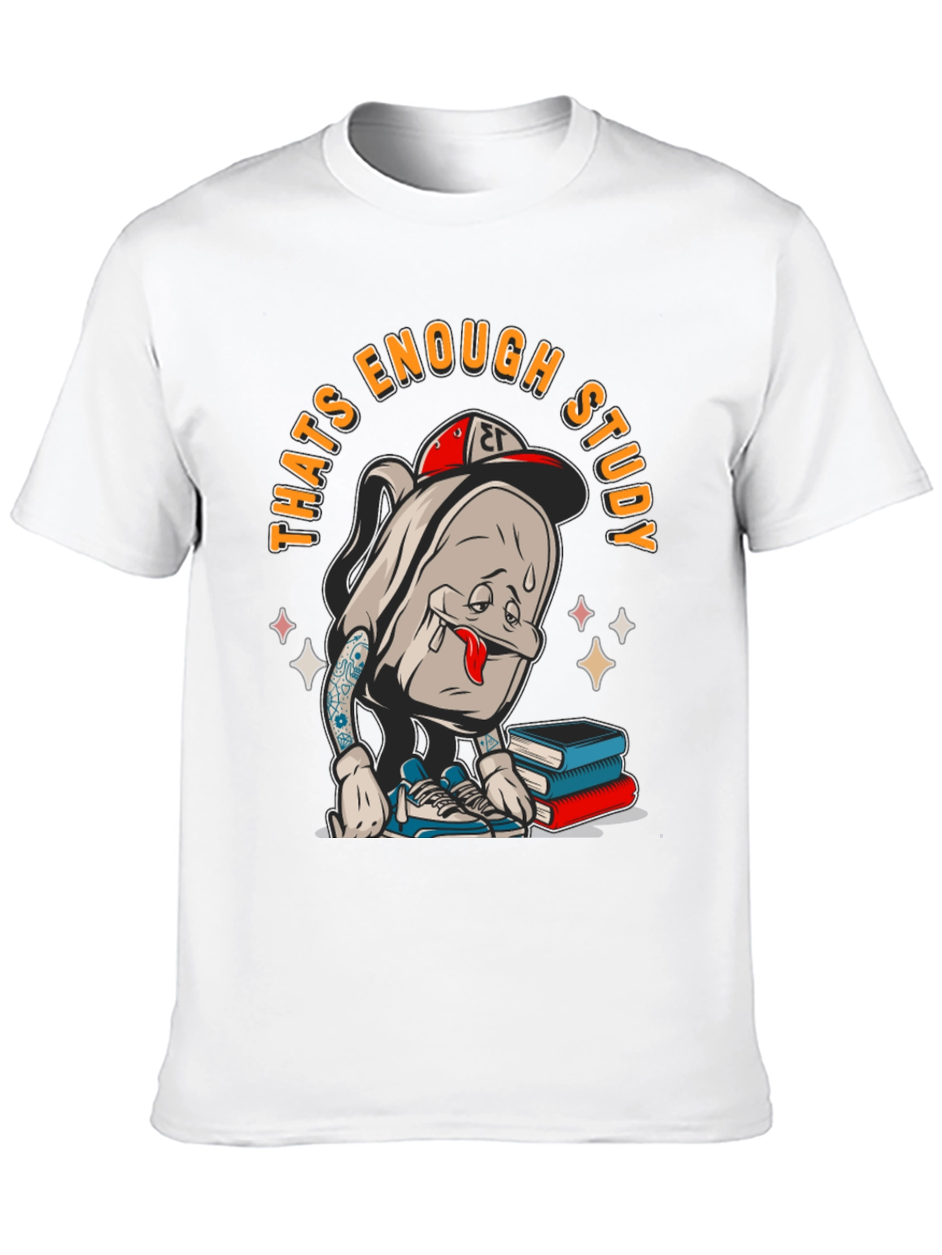 Black That's Enough Study T-Shirt view 10