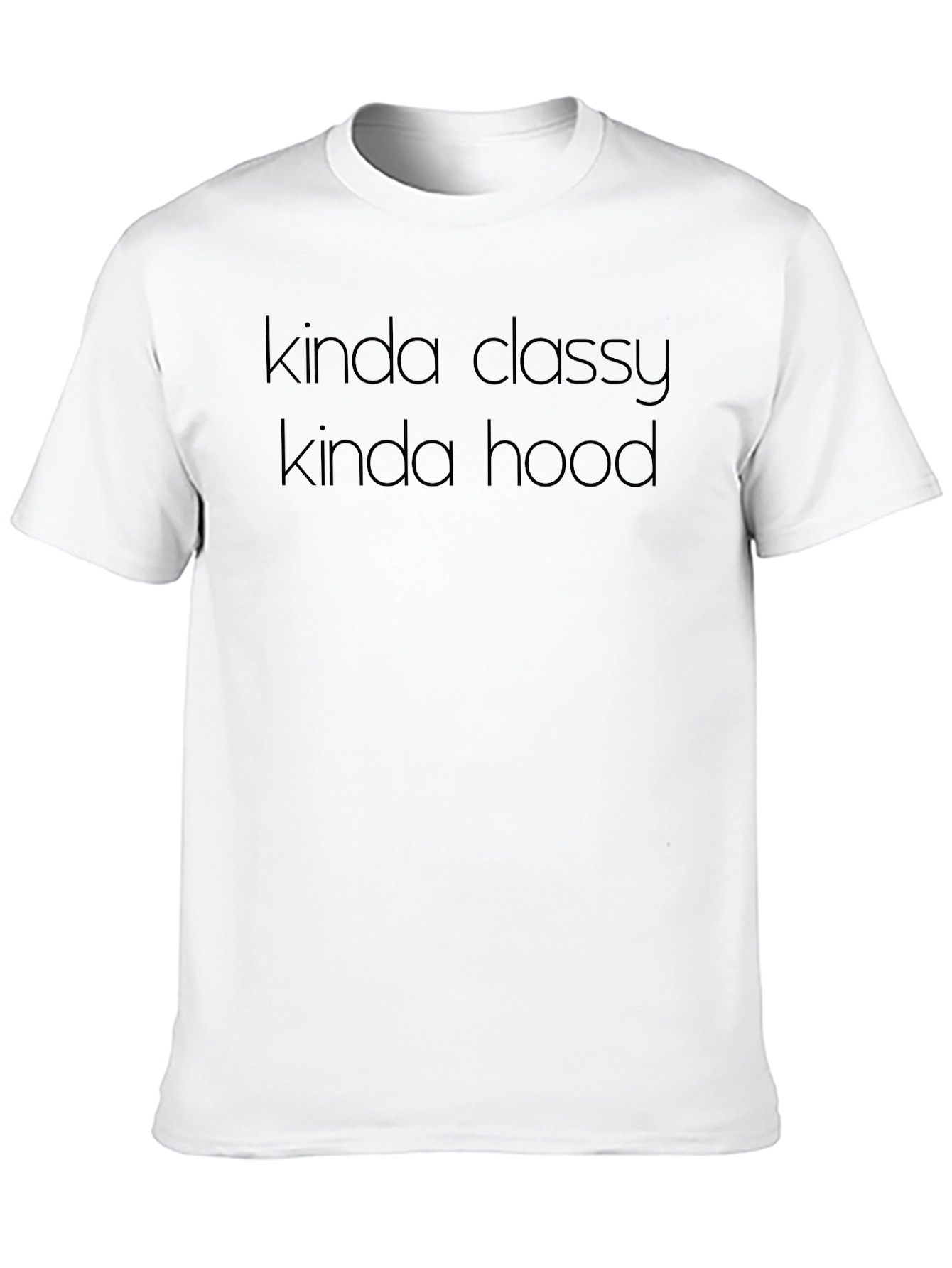 Black Kinda Classy Kinda Hood Graphic T-Shirt view 10