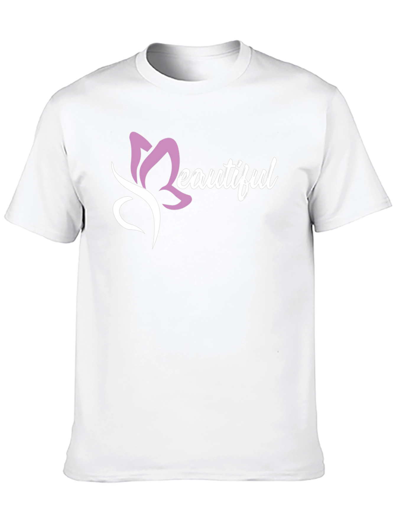 Black Beautiful Graphic Tee - Soft Cotton Blend view 10