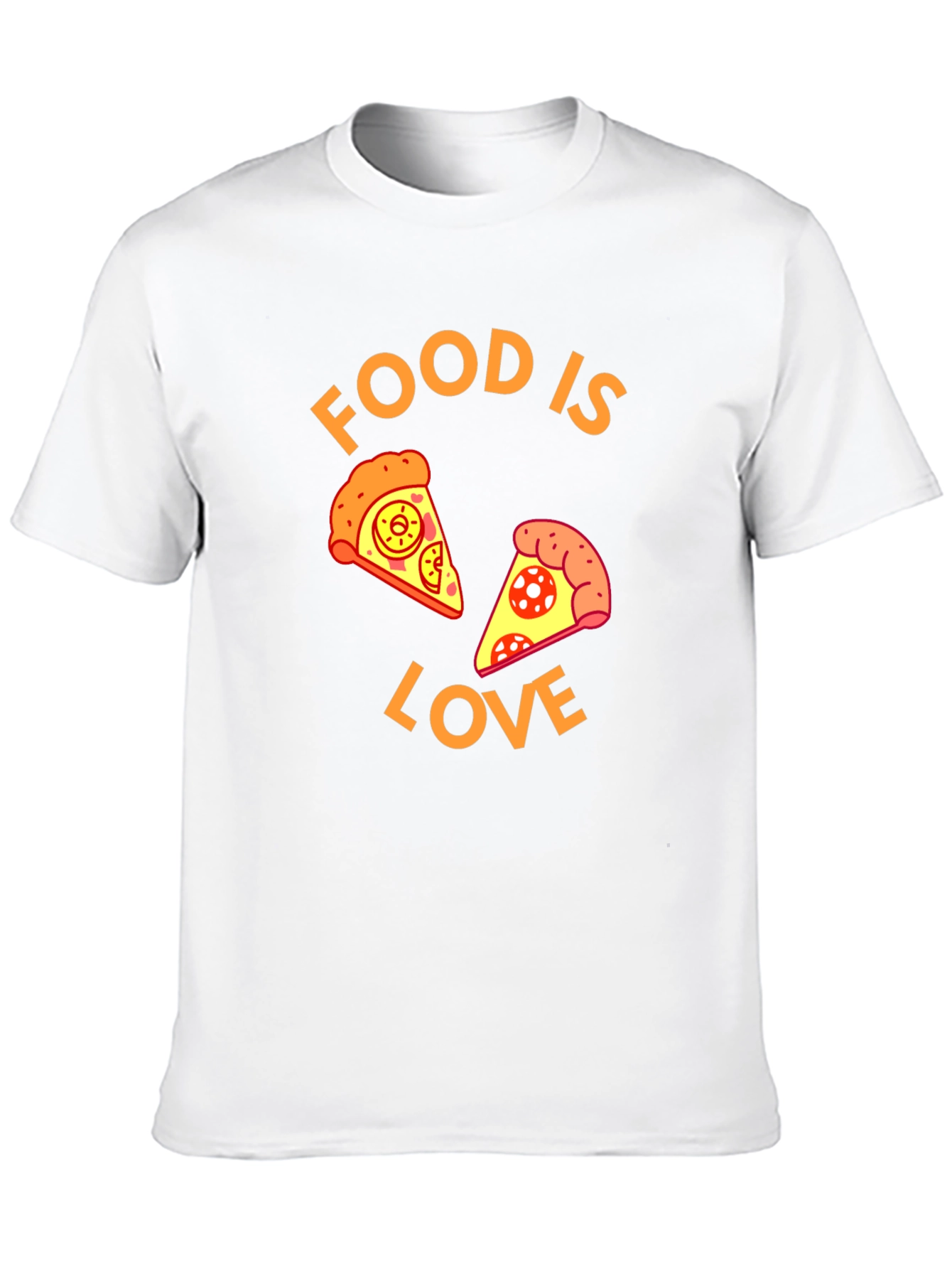 Black Food is Love Pizza Graphic Tee view 10
