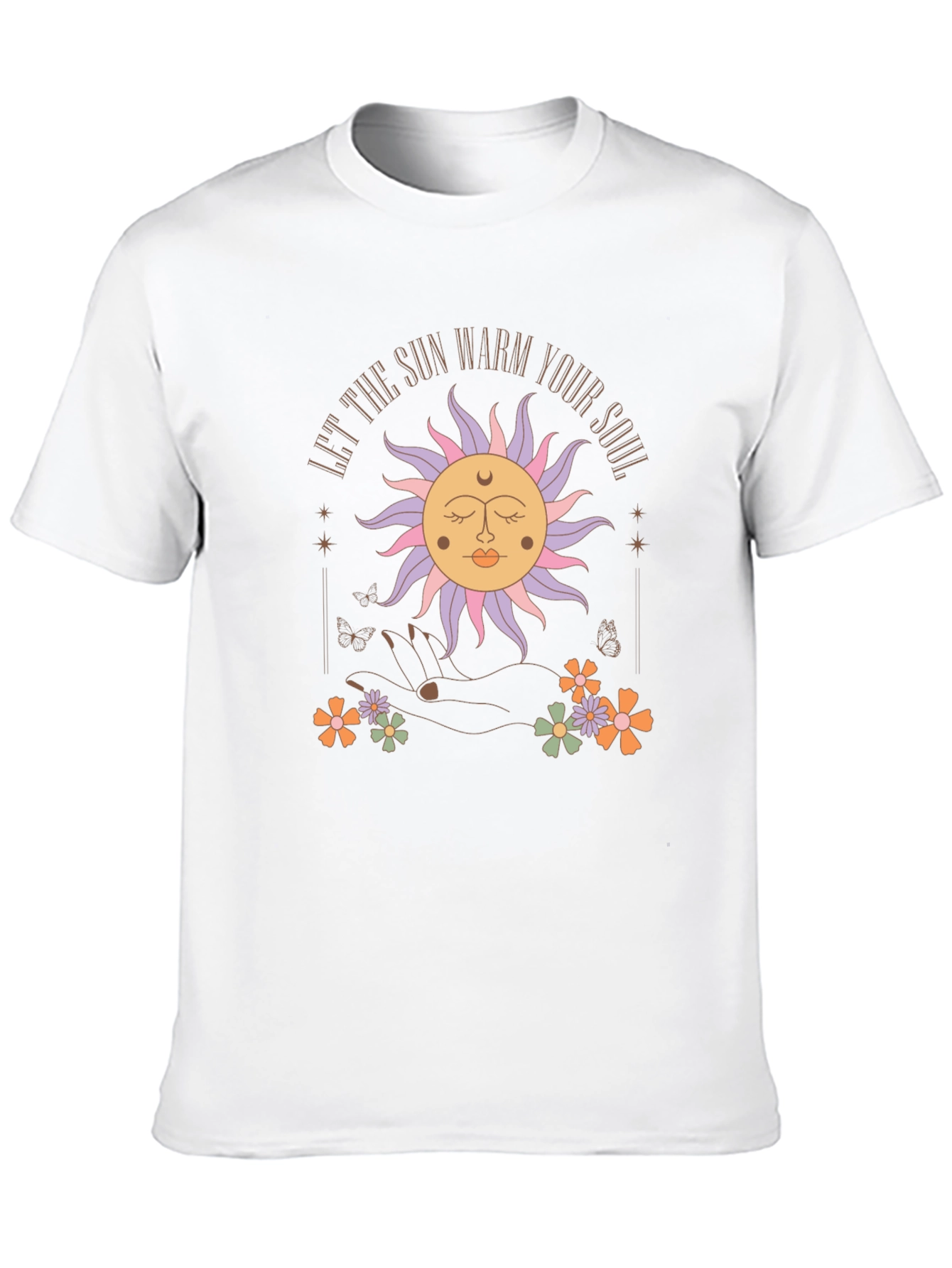 Black Boho Sun Graphic Tee - "Warm Your Soul" view 10