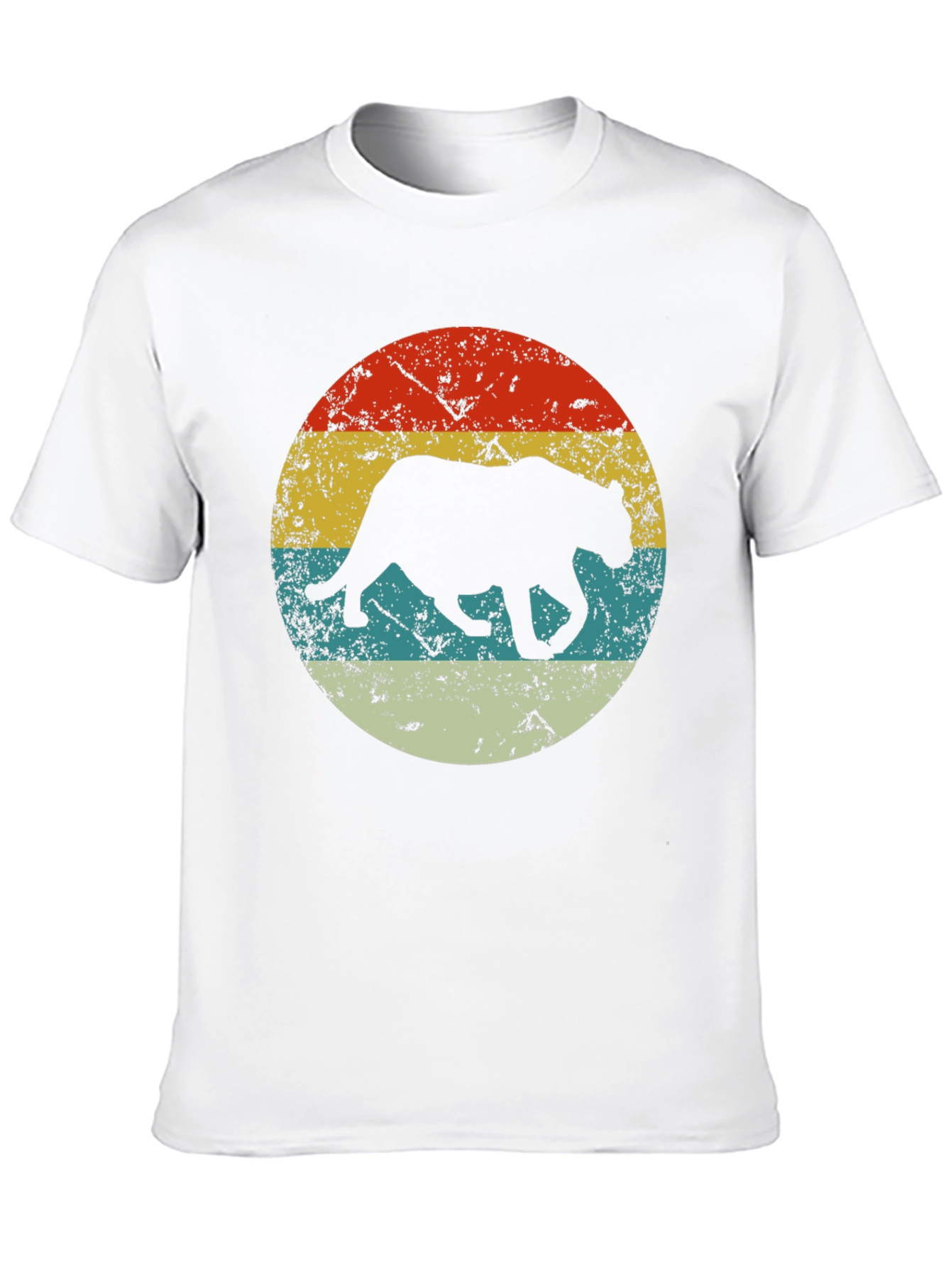 Black Retro Panther Graphic Tee - Vintage Style view 10