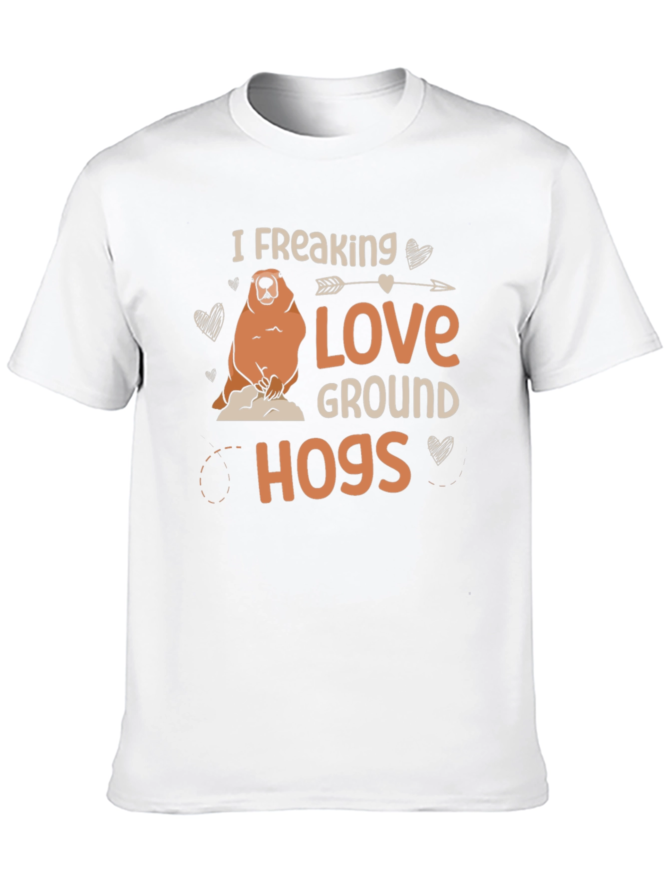 Black I Freaking Love Groundhogs Black T-Shirt view 10