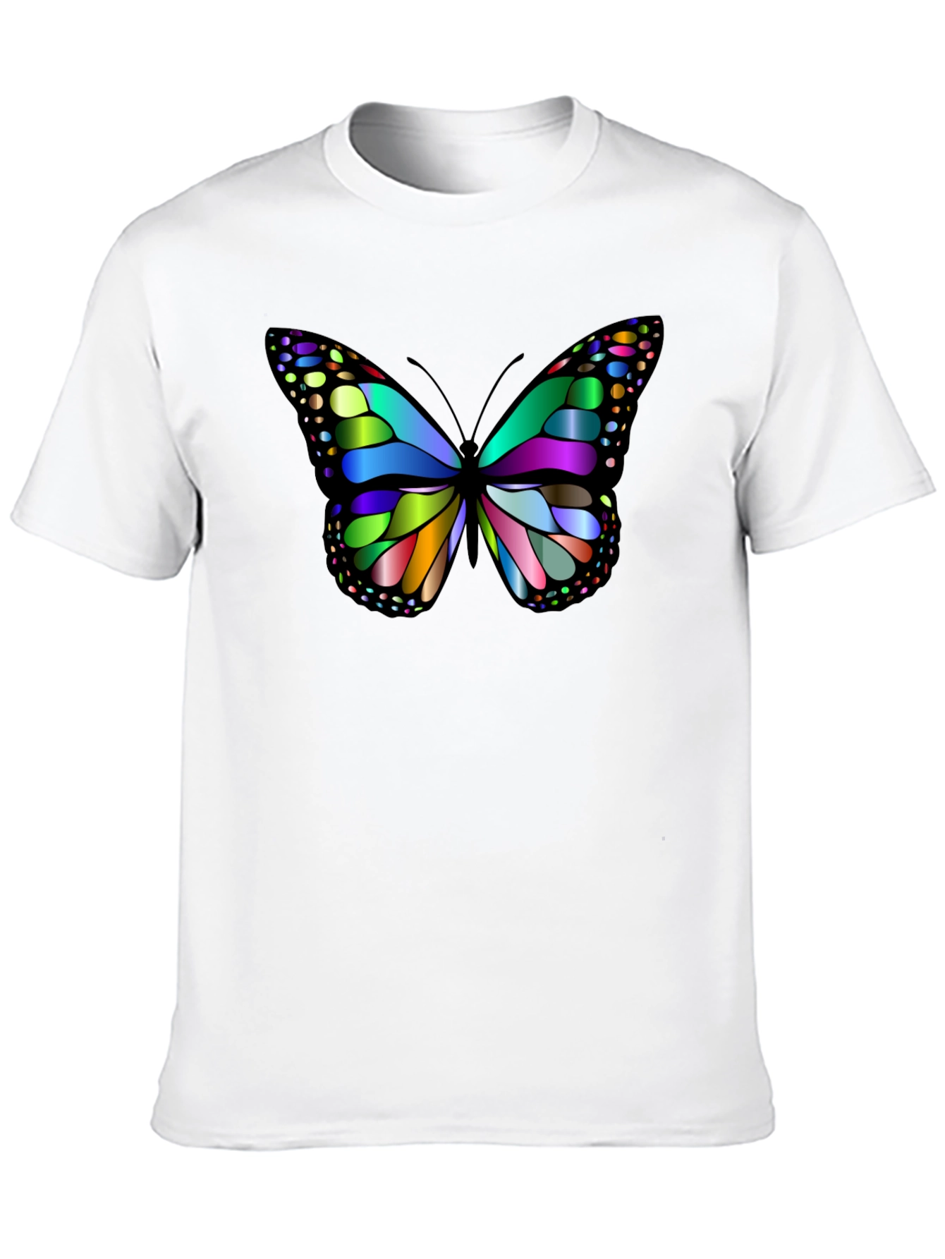 Black Butterfly Graphic Tee - Vivid Colors, Soft Fabric view 10