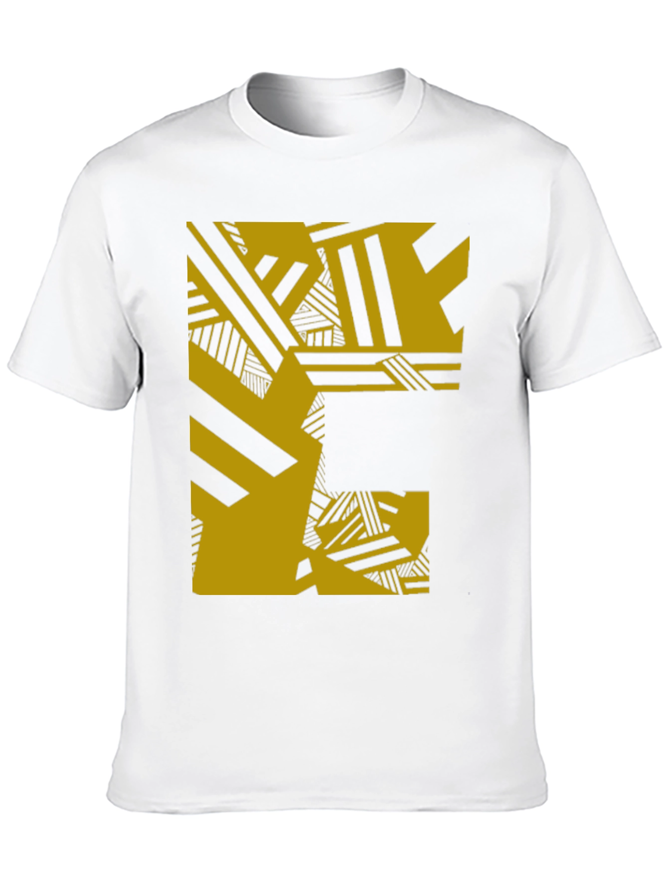 Black Abstract Graphic Tee - Black view 10