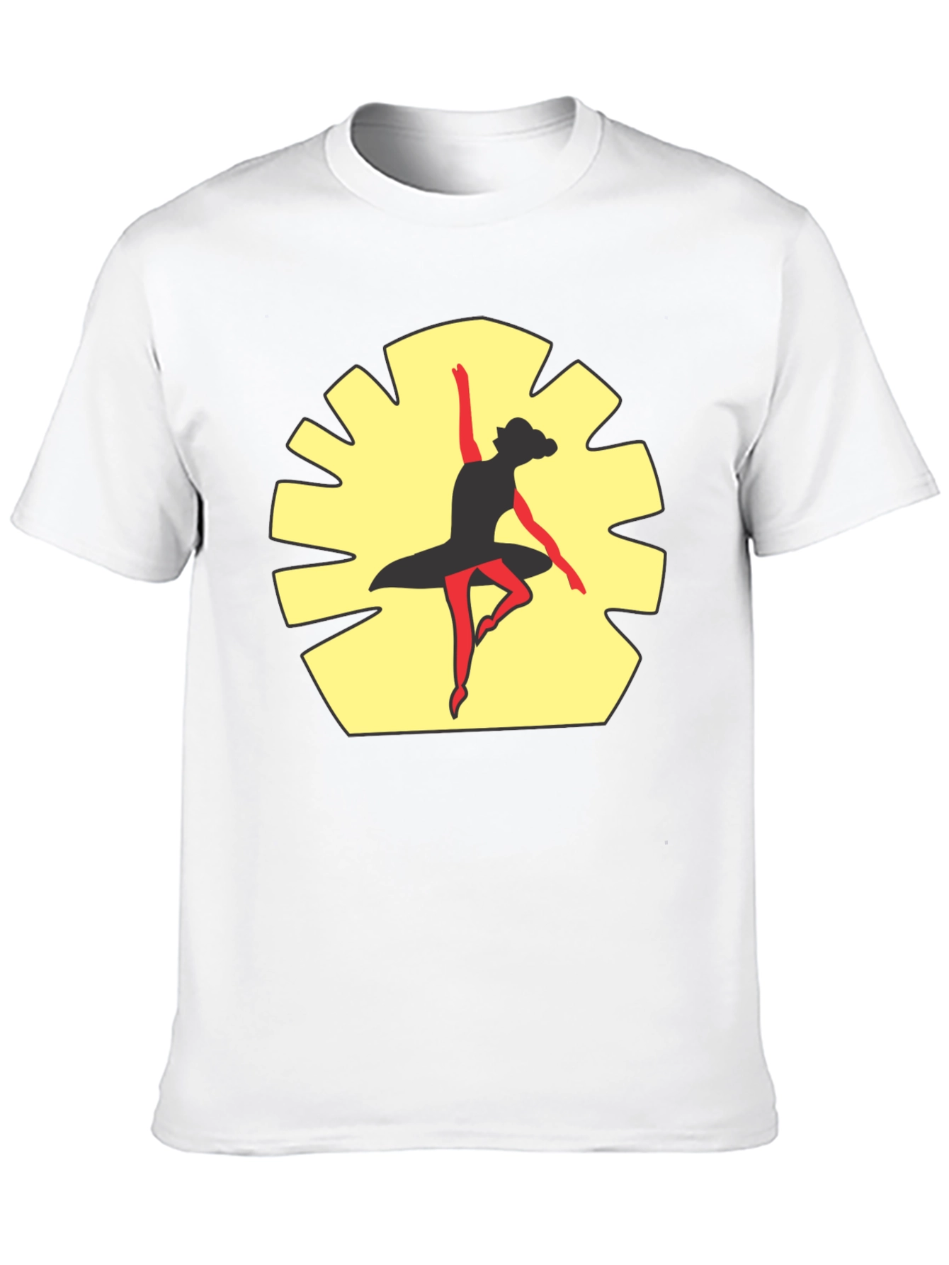 Black Ballerina Dance Graphic Tee - Stylish Comfort view 10