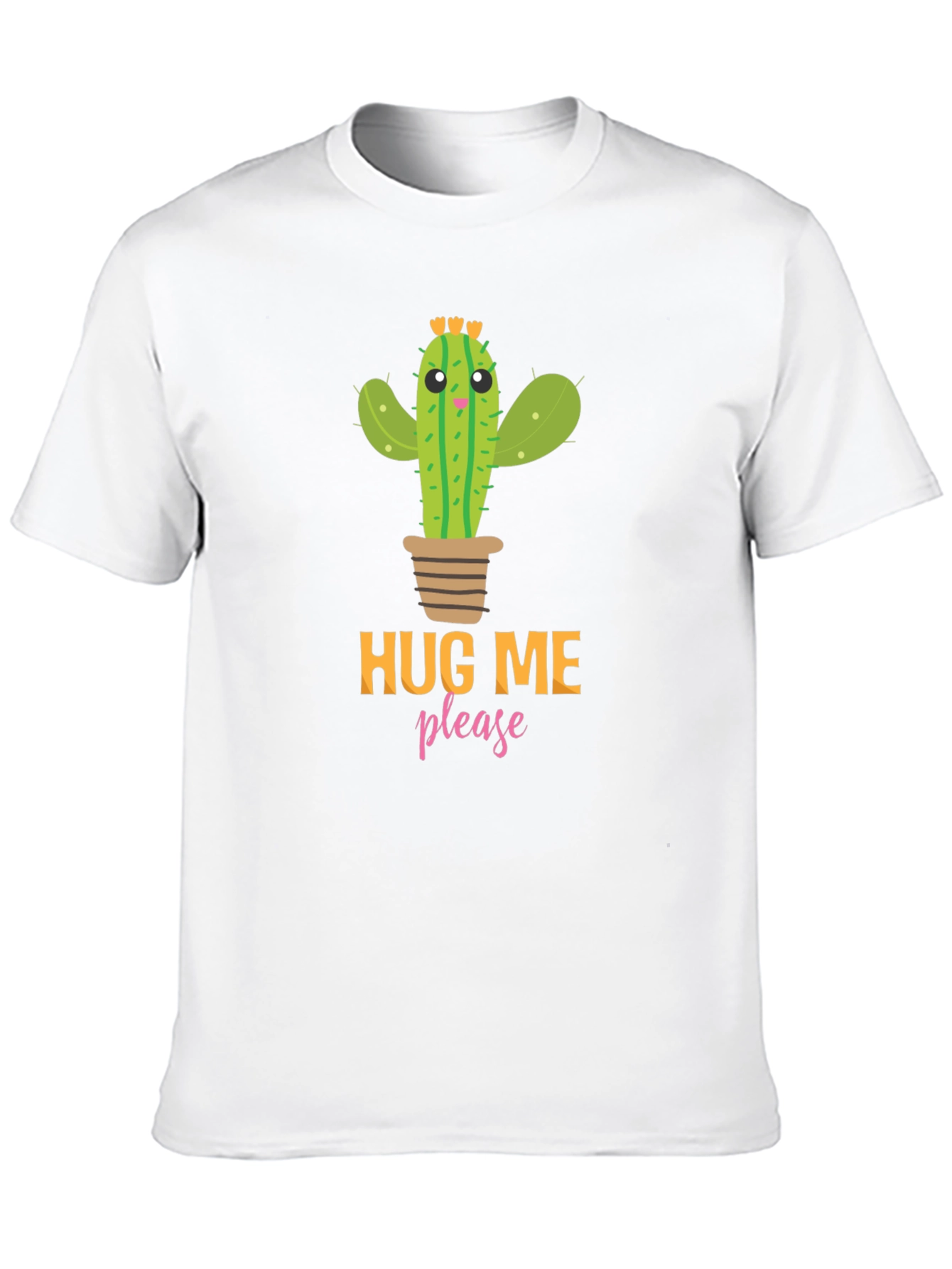 Black Hug Me Please Cactus Graphic Tee - Black view 10