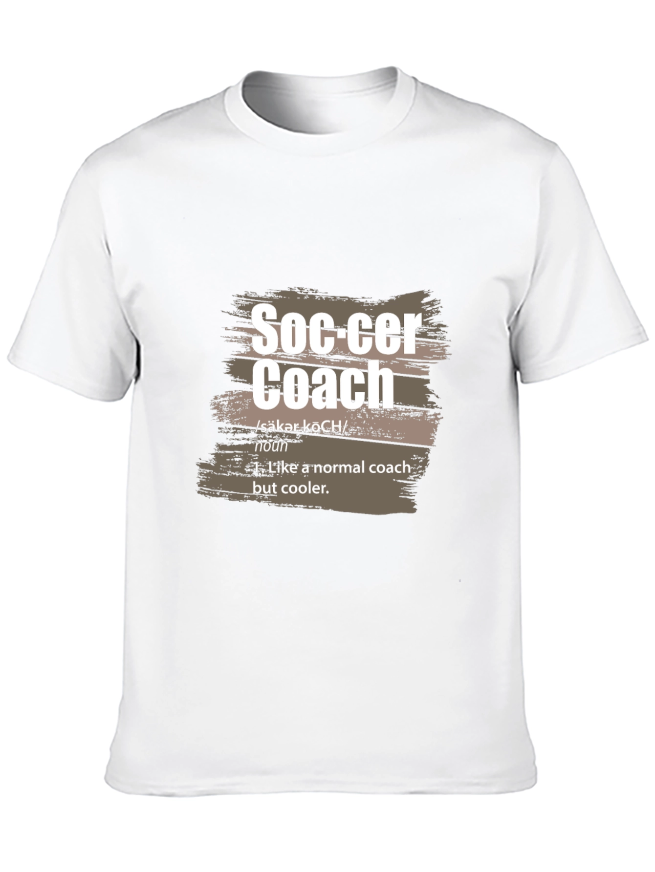 Black Soccer Coach Definition T-Shirt view 10