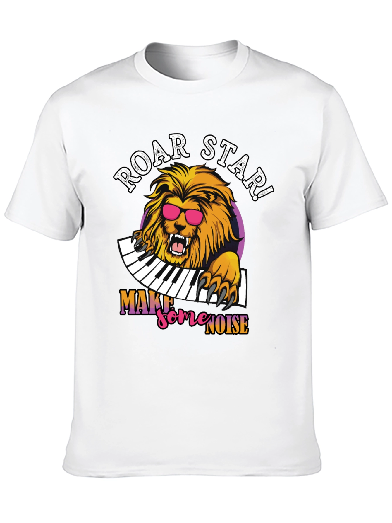 Black Roar Star Lion Graphic Tee - Rock Your Style! view 10
