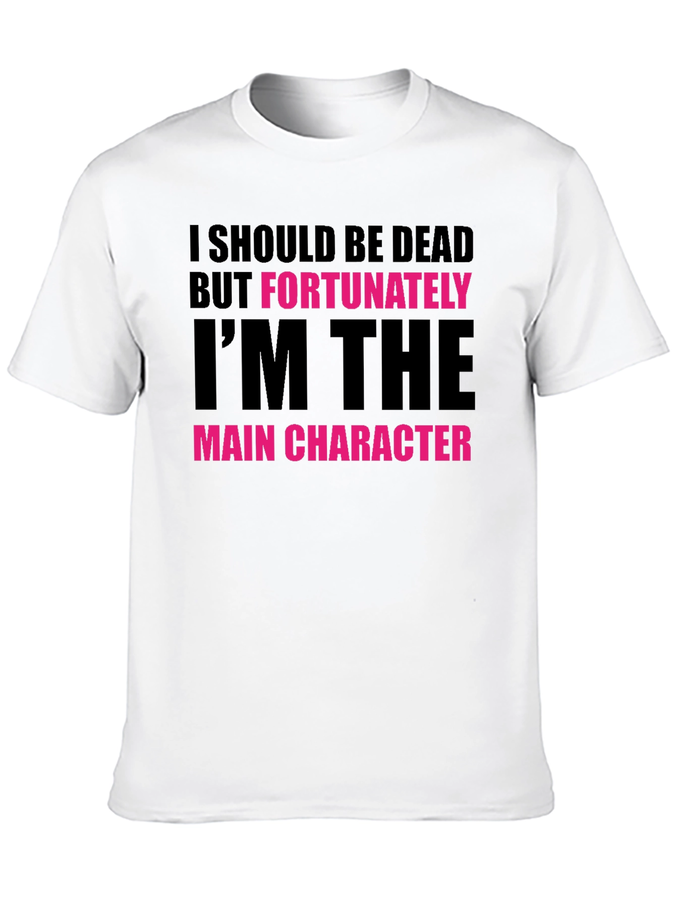 Black Main Character Graphic Tee - Black Novelty T-Shirt view 10