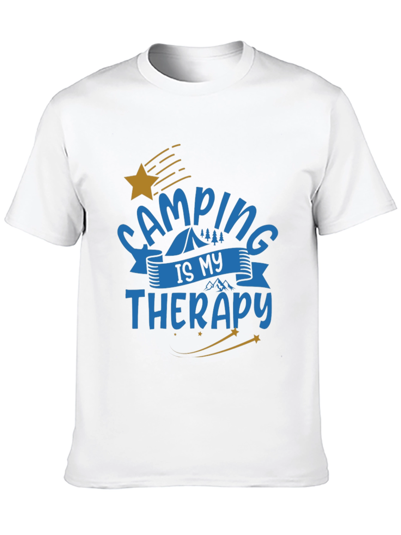 Black Camping is My Therapy Graphic T-Shirt view 10